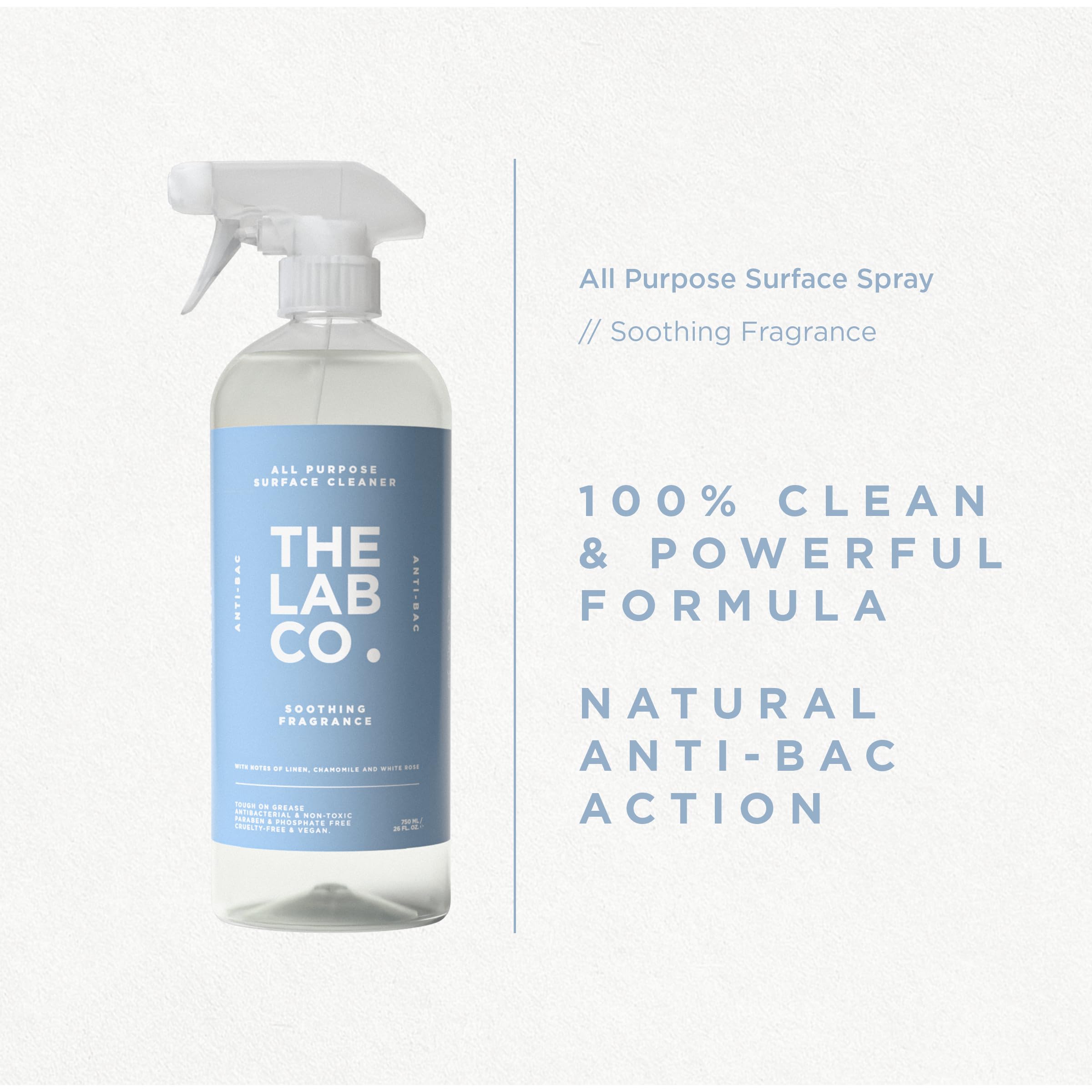 The Lab Co. Antibacterial All Purpose Cleaner - Multi Surface, Streak Free | 750 ml 5