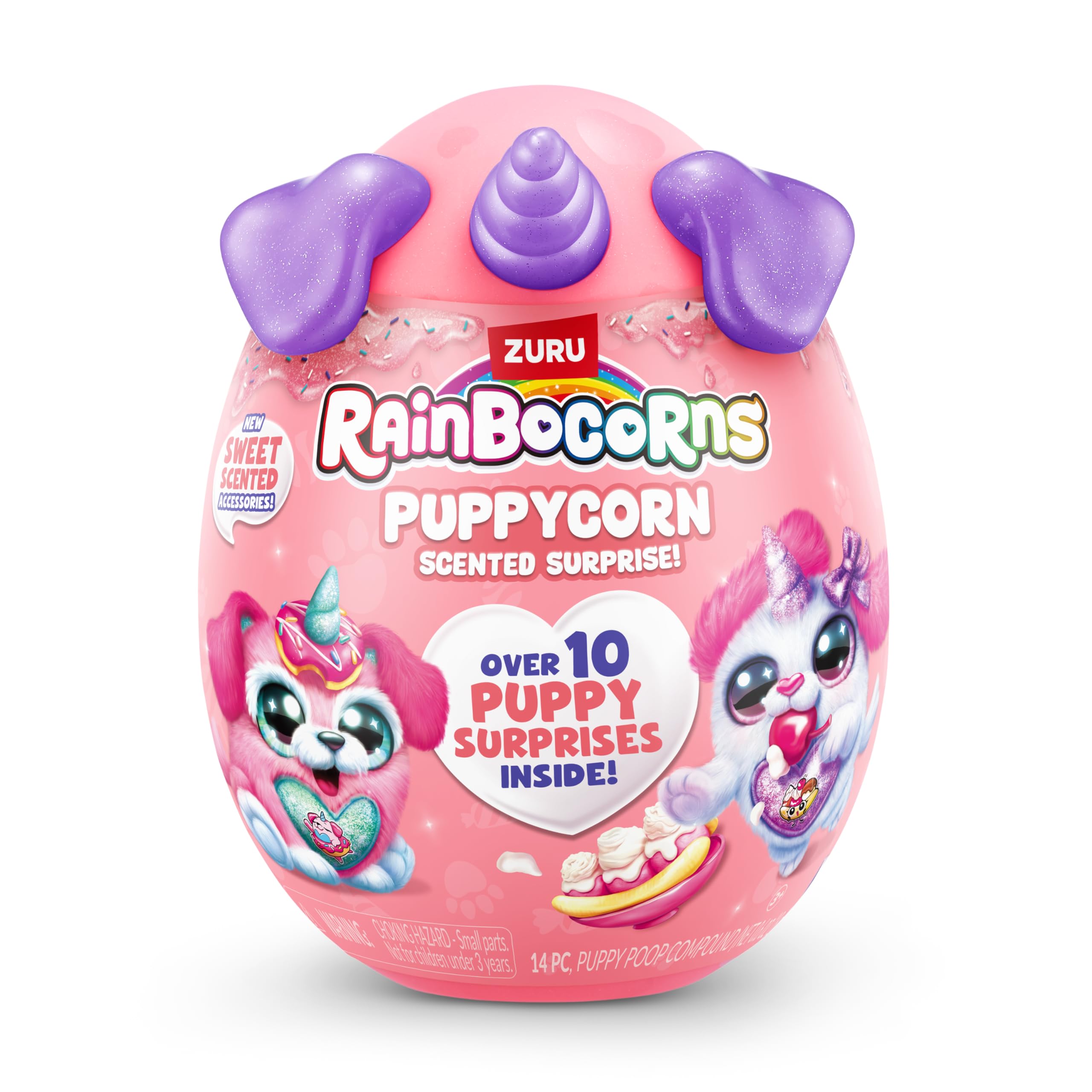 Rainbocorns ZURU Puppycorn Scent Surprise - Dalmatian Plush with Scented Accessories & Stickers 9