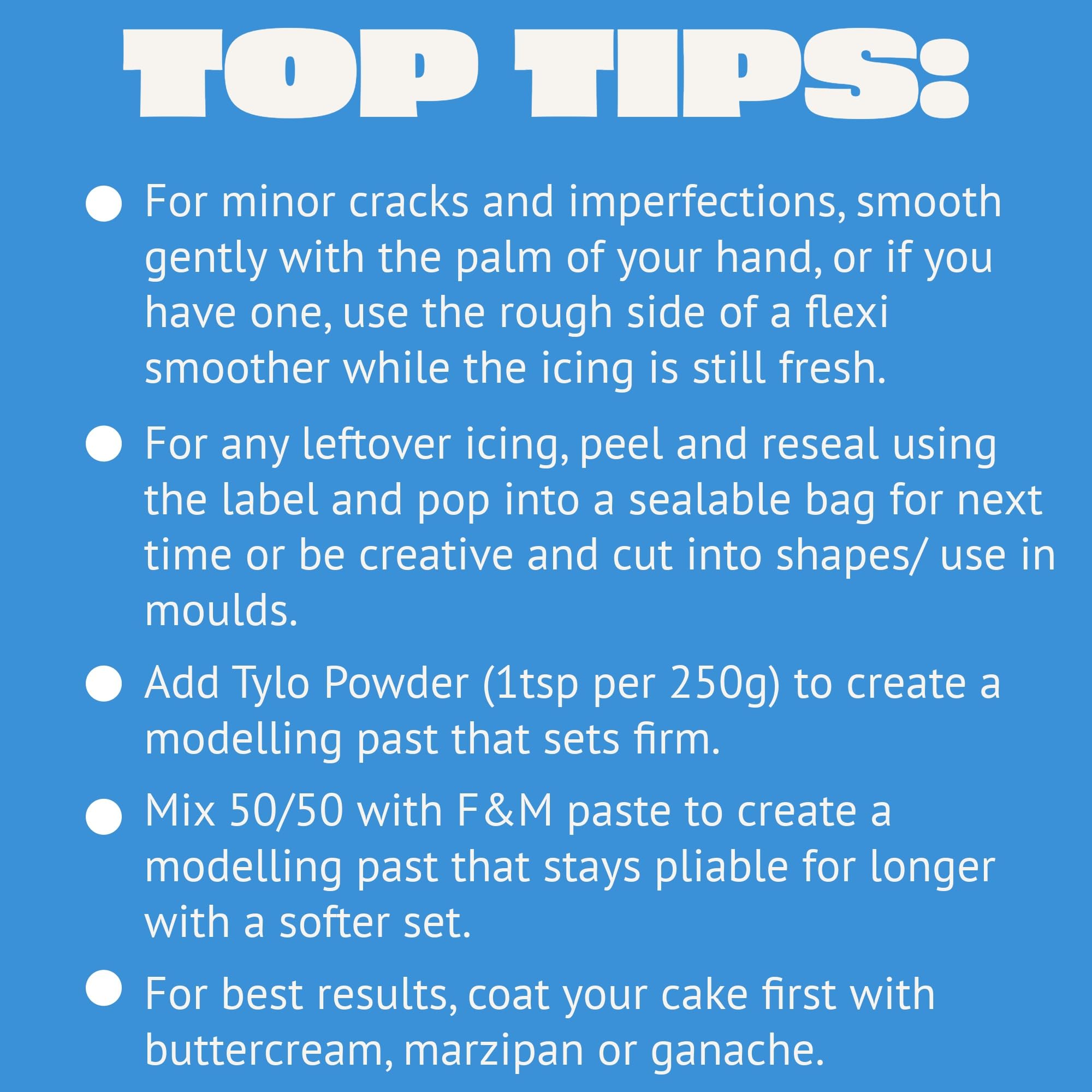 Renshaw Blue Extra Stretch Fondant Icing - 1 kg Ready to Roll for Tall & Sharp Cakes 4
