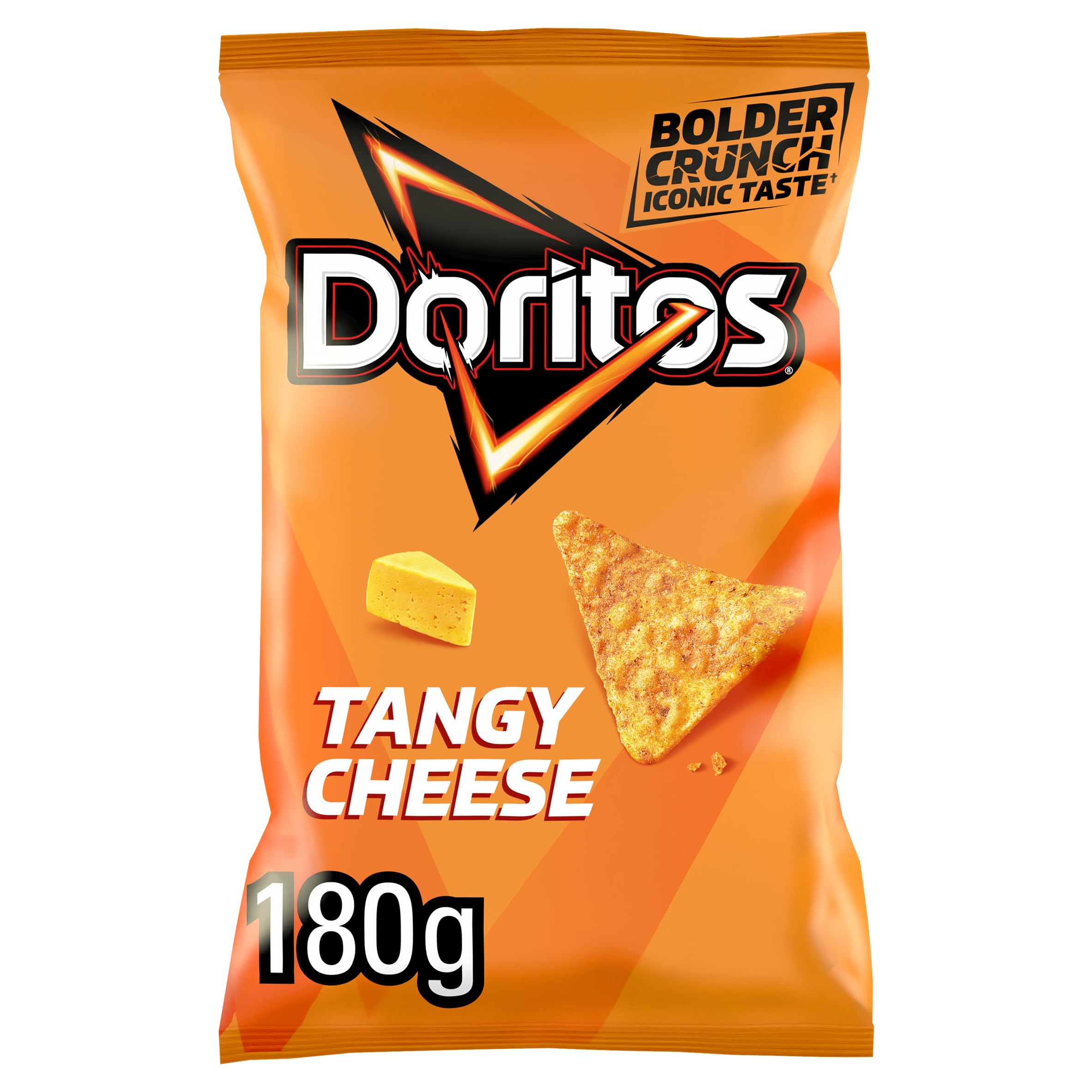 Doritos Tangy Cheese Tortilla Chips - Suitable for Vegetarians | 180g Bag