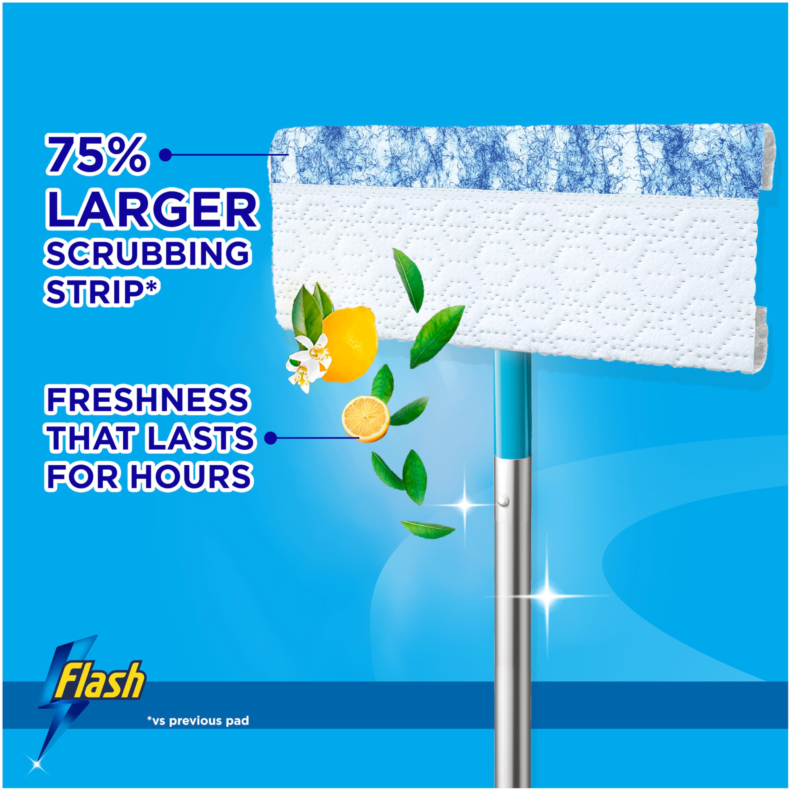 Flash - Speedmop Wet Mop Floor Cleaner Starter Kit with Scrubbing Action 6