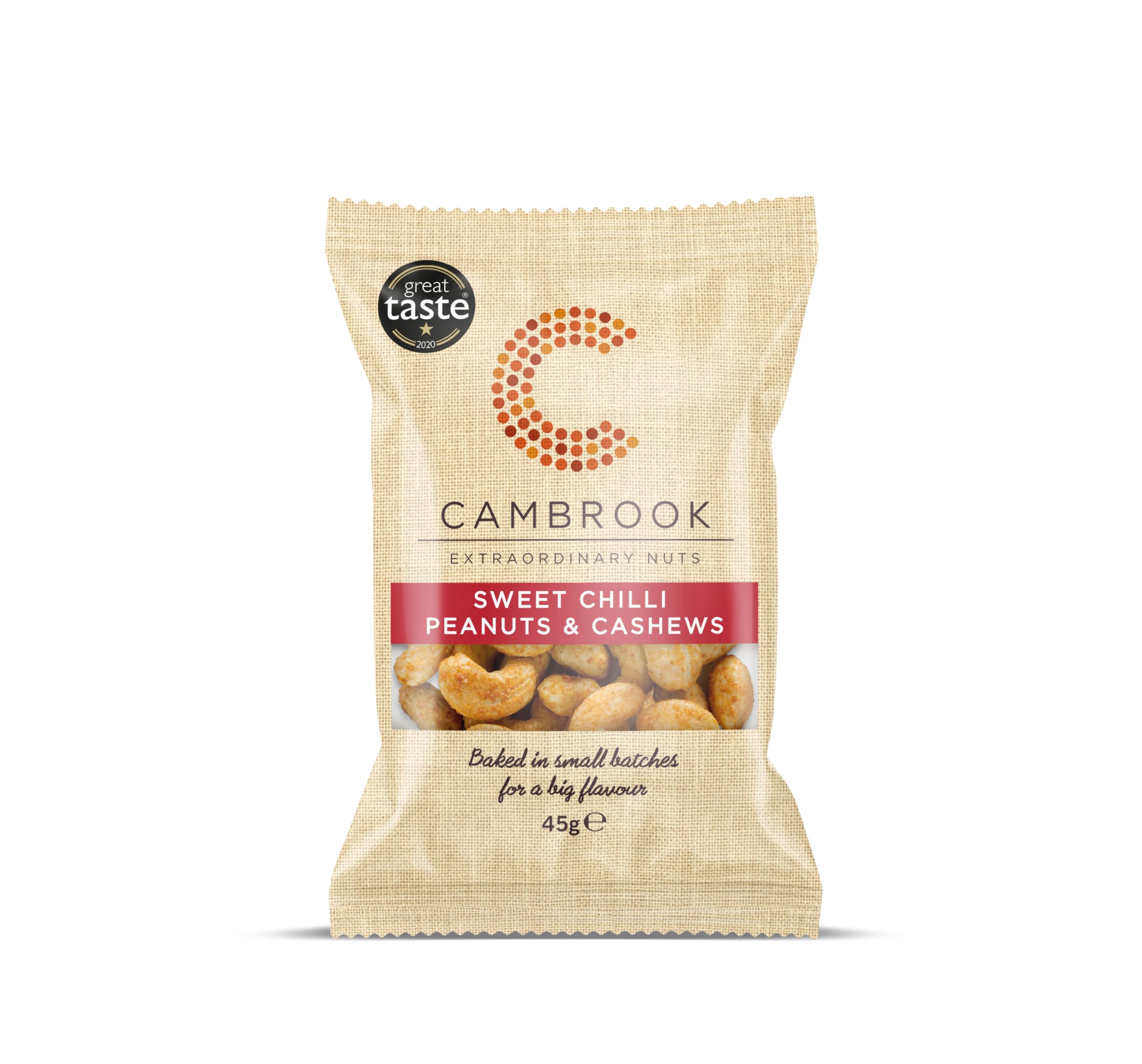 Cambrook - Baked Sweet Chilli Peanuts & Cashews | 45g Bag | Gluten Free 1