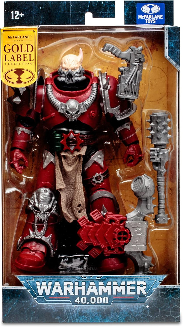 McFarlane Warhammer 40,000 Chaos Space Marine Word Bearer Gold Label 7" Action Figure