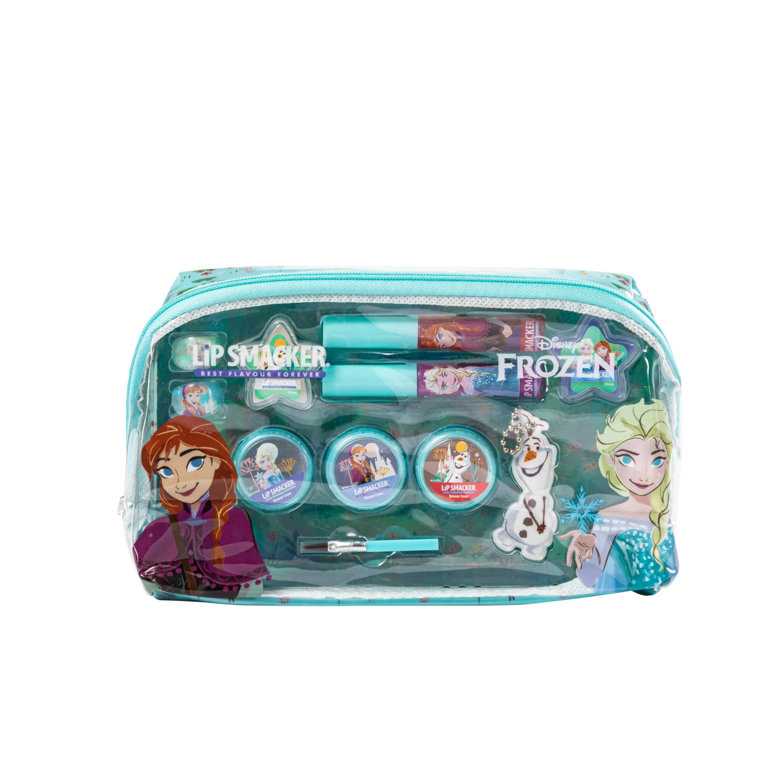 Lip Smacker Frozen Essential Makeup Bag Set | Safe Ingredients | Accessories Included