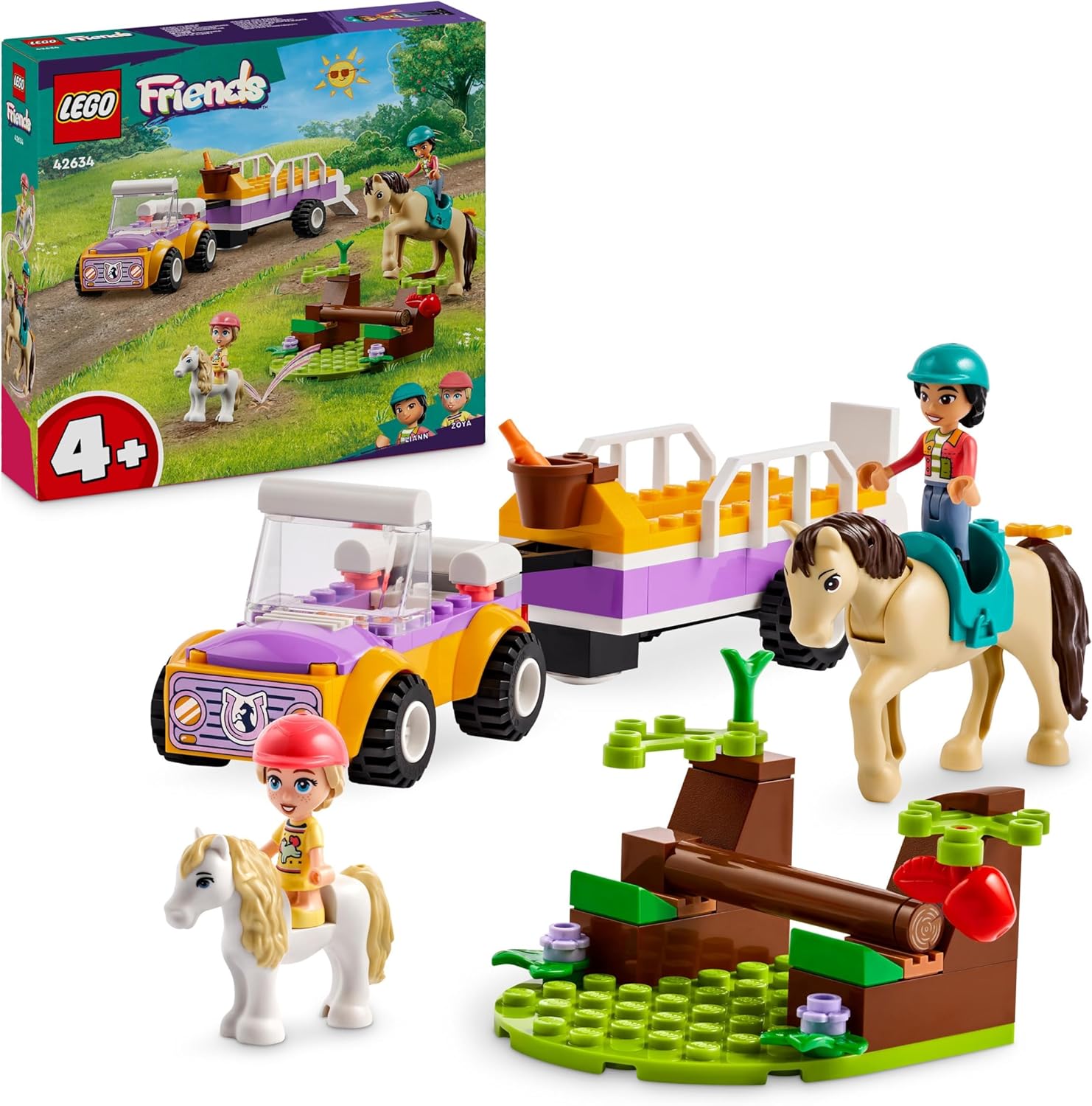 LEGO Friends Horse and Pony Trailer Set - Building Toy with Mini Dolls & Animals for Ages 4+ 1