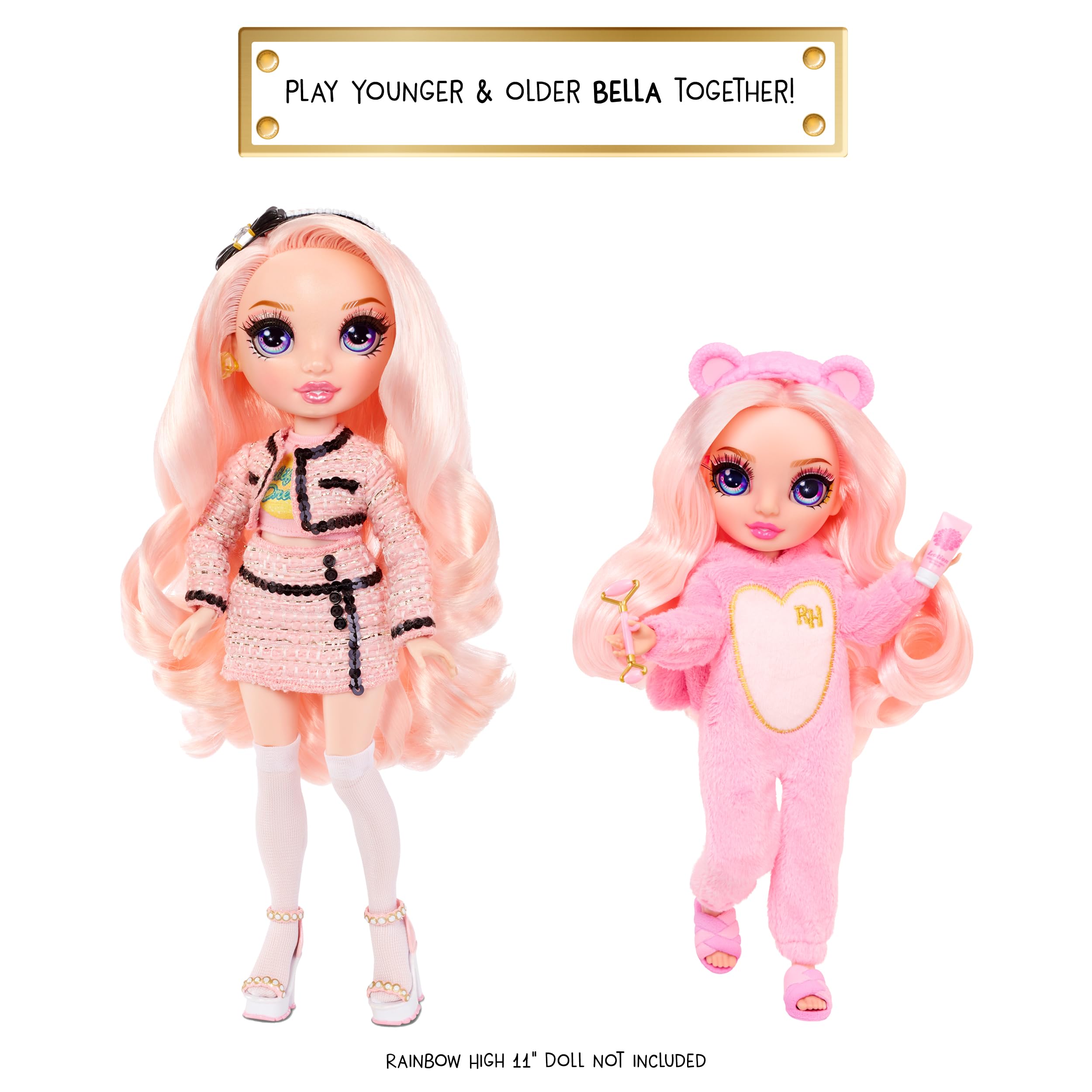 Rainbow High Junior High PJ Party - Bella (Pink) - 22 cm Posable Doll with Spa Accessories - Ages 4-12 6