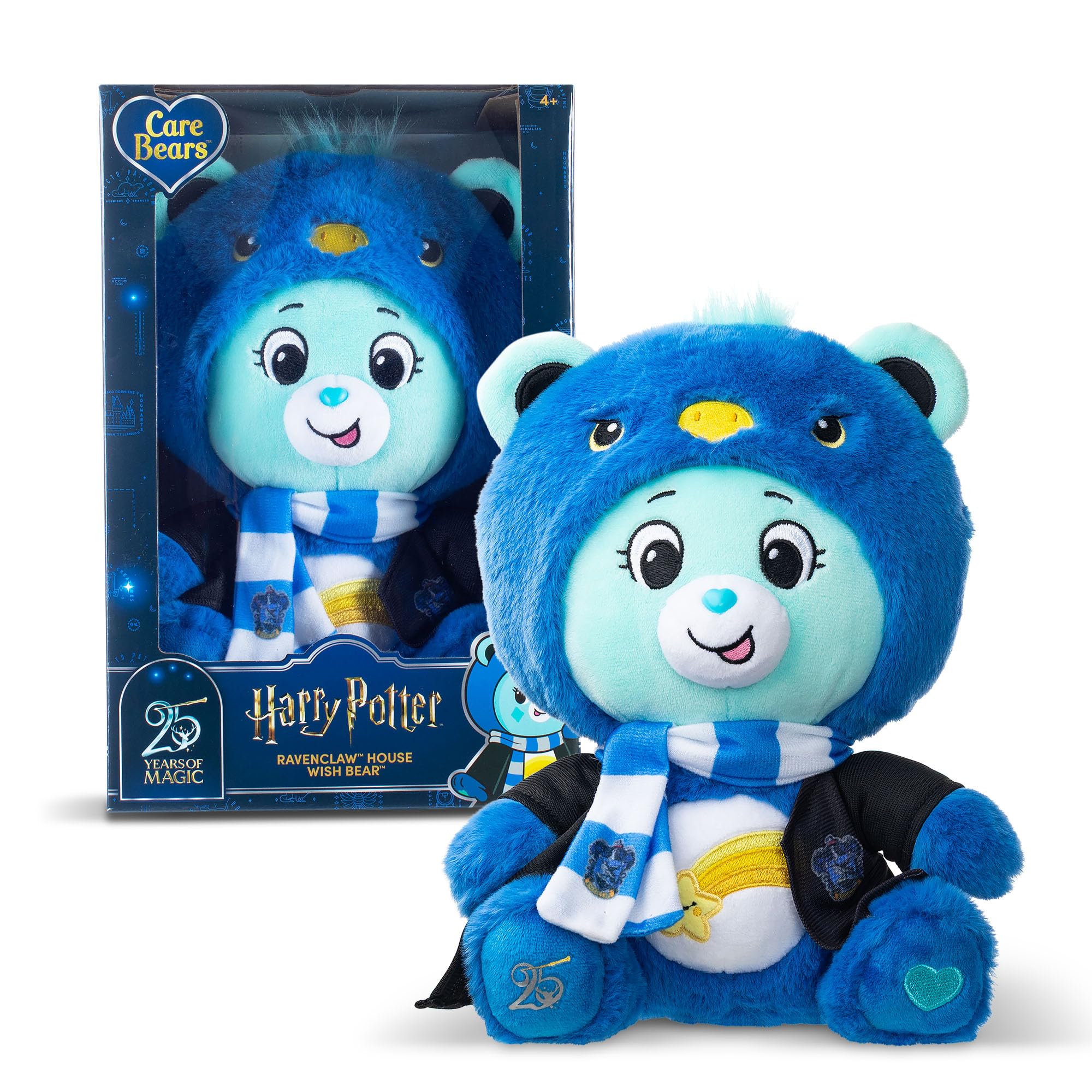 Care Bears Wish Bear Ravenclaw 30cm Hoodie Plush | Harry Potter 25th Anniversary | Ages 4+ 1