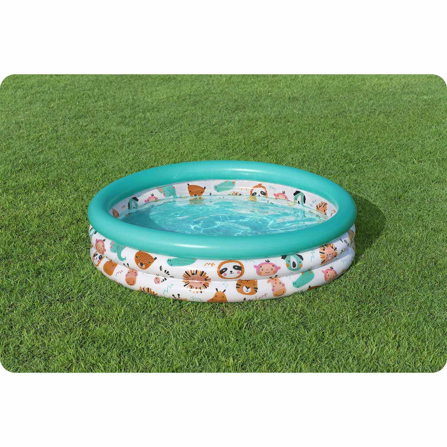 Bestway Safari Pals Kids Paddling Pool - Inflatable Pool for Ages 2+ 8
