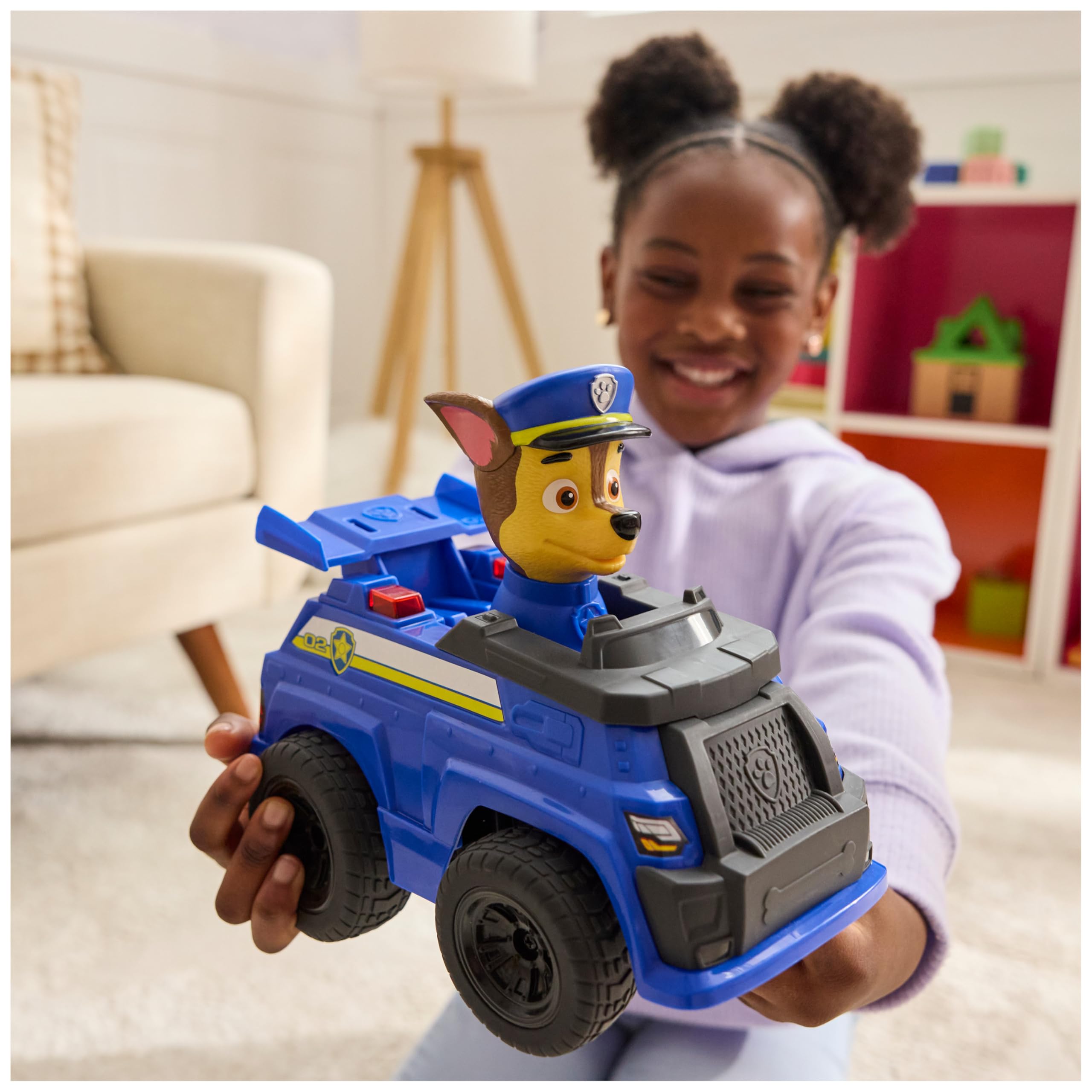 Paw Patrol Chase RC Action Cruiser - Remote Control Car with LED Lights, Ages 3-9 9