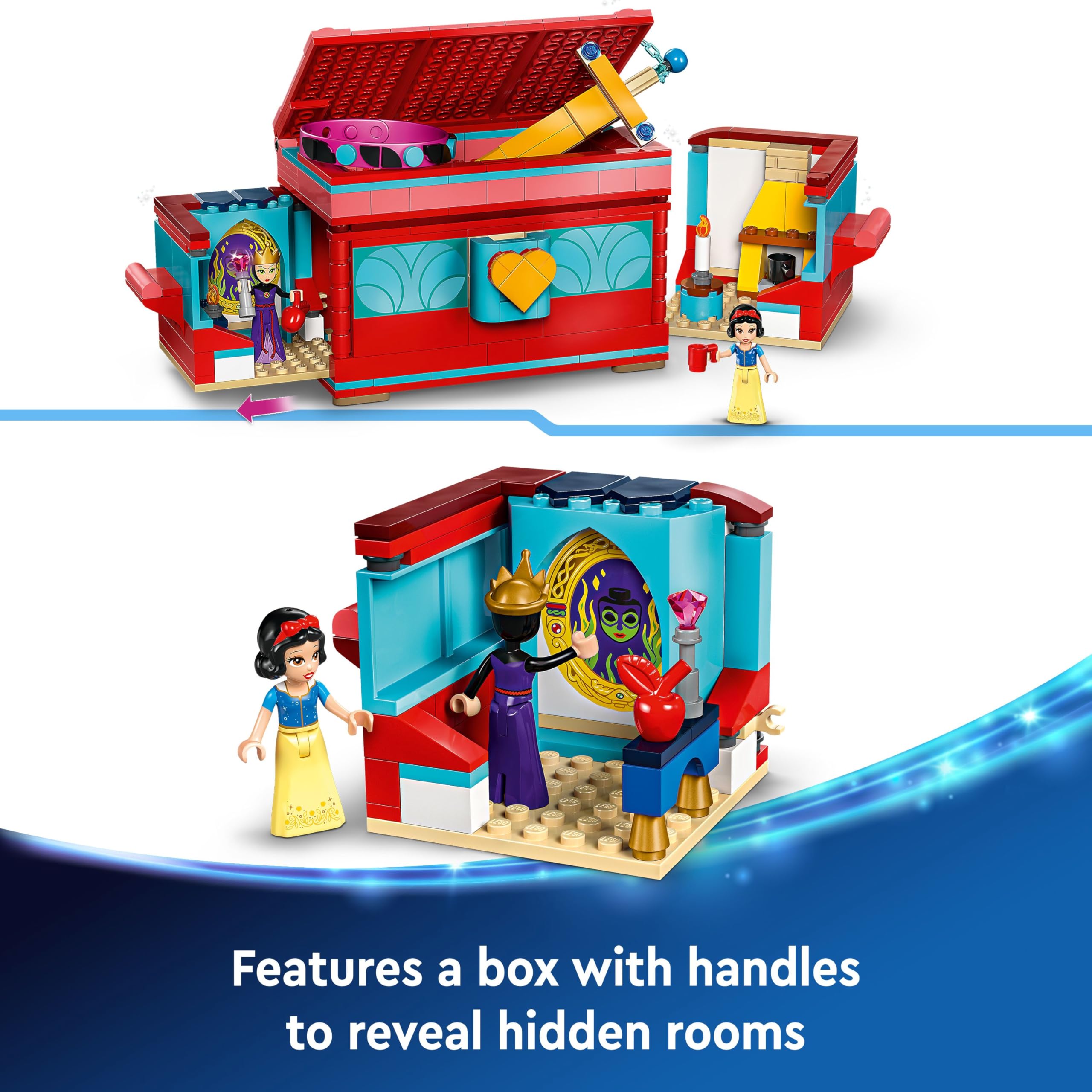 LEGO ǀ Disney Snow White’s Jewellery Box Building Set - 358-Piece Playset with Mini Dolls for Ages 6+ 12