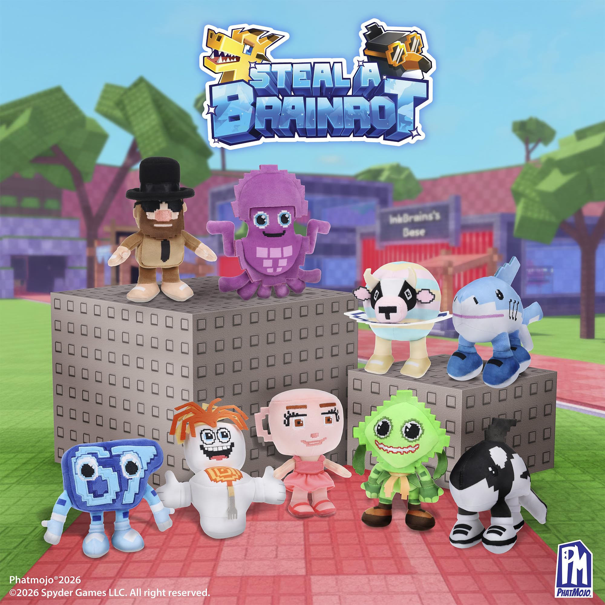 Steal A Brainrot Mystery Collectible Plush - Series 1 | 20 cm | Includes Roblox DLC Code 7