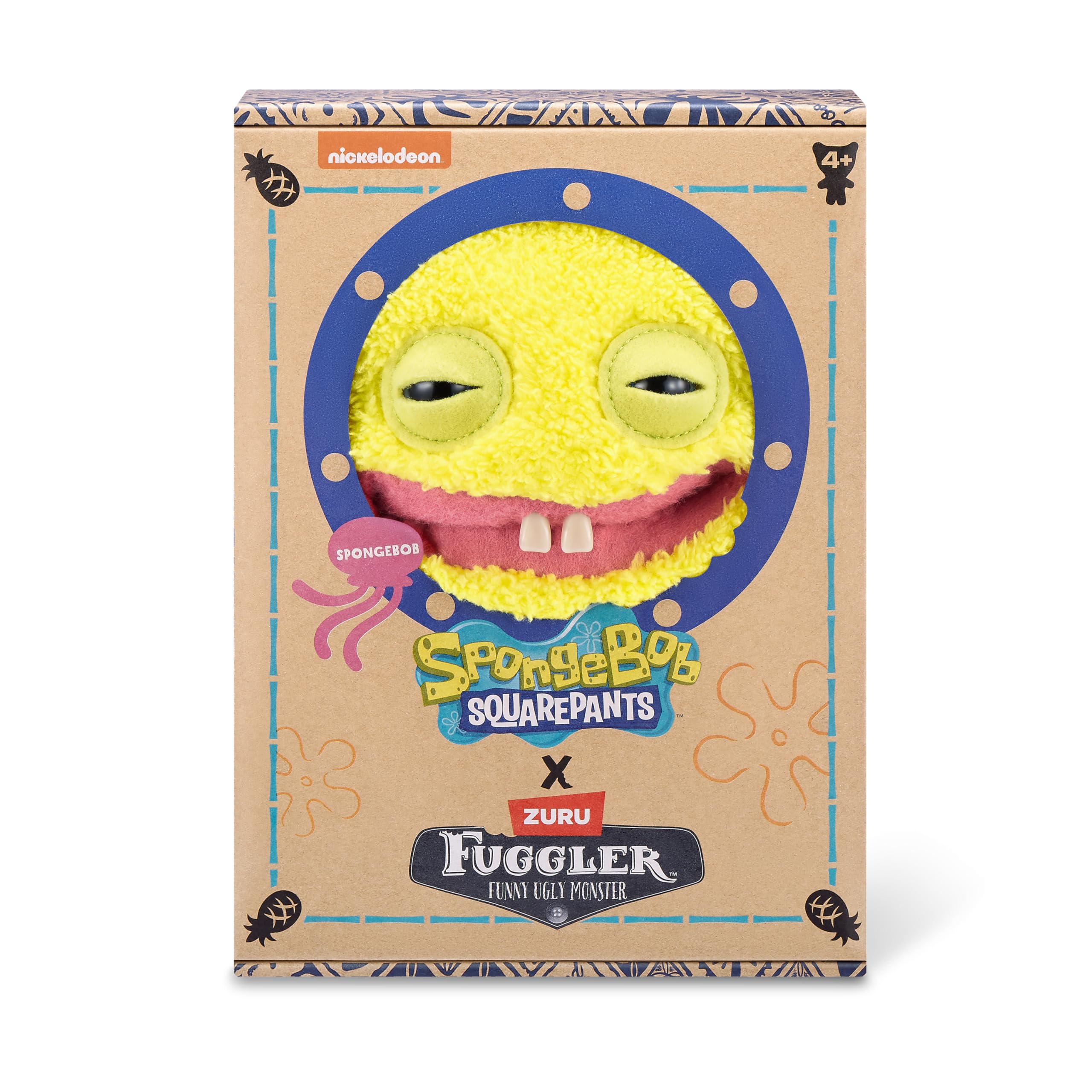 Fuggler x SpongeBob SquarePants 9-inch Plush Toy - Soft Funny Ugly Monster Plushie for Kids & Adults 6