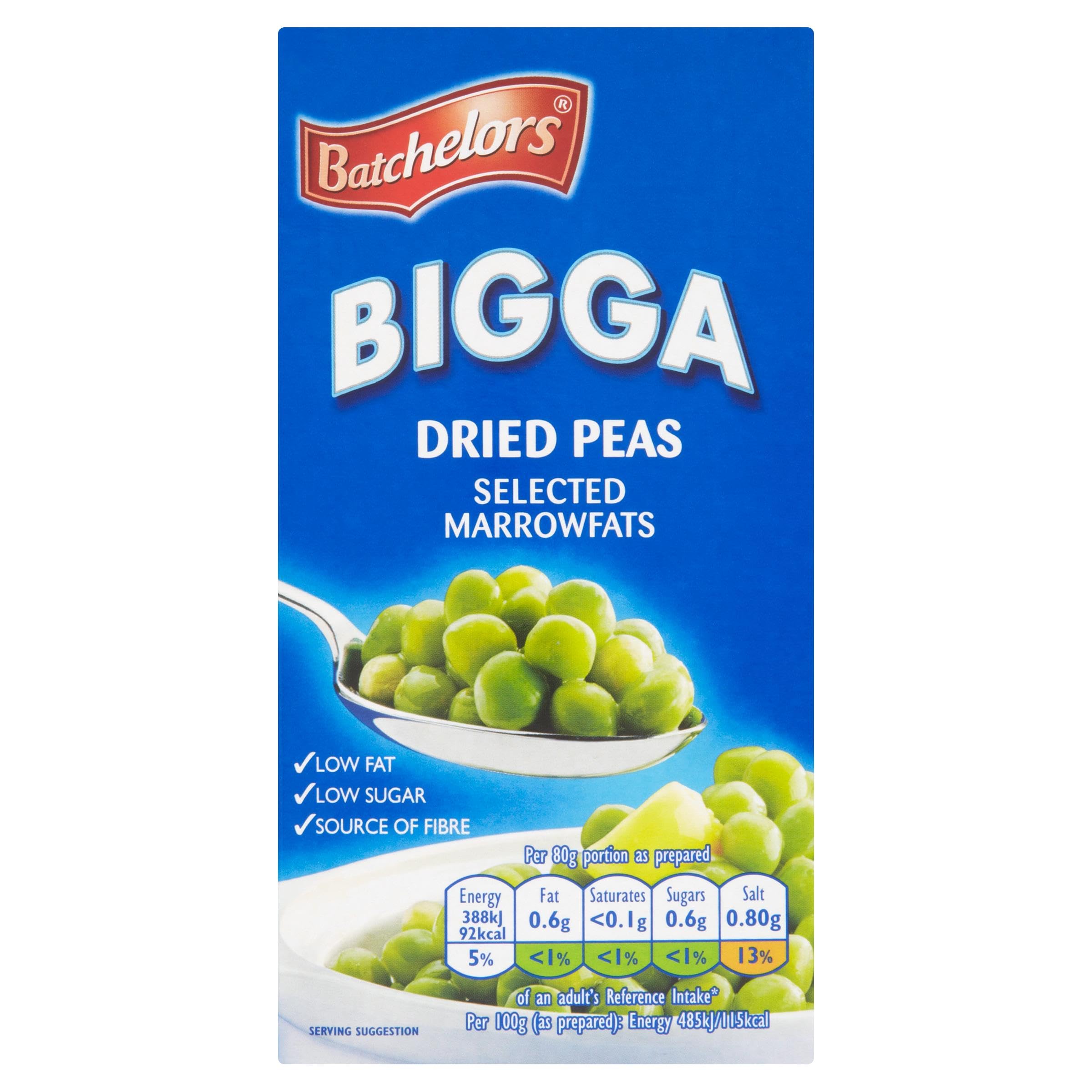 Batchelors Bigga Dried Peas Selected Marrowfats - Nutty Flavour, Creamy Texture | 250g Packet 1