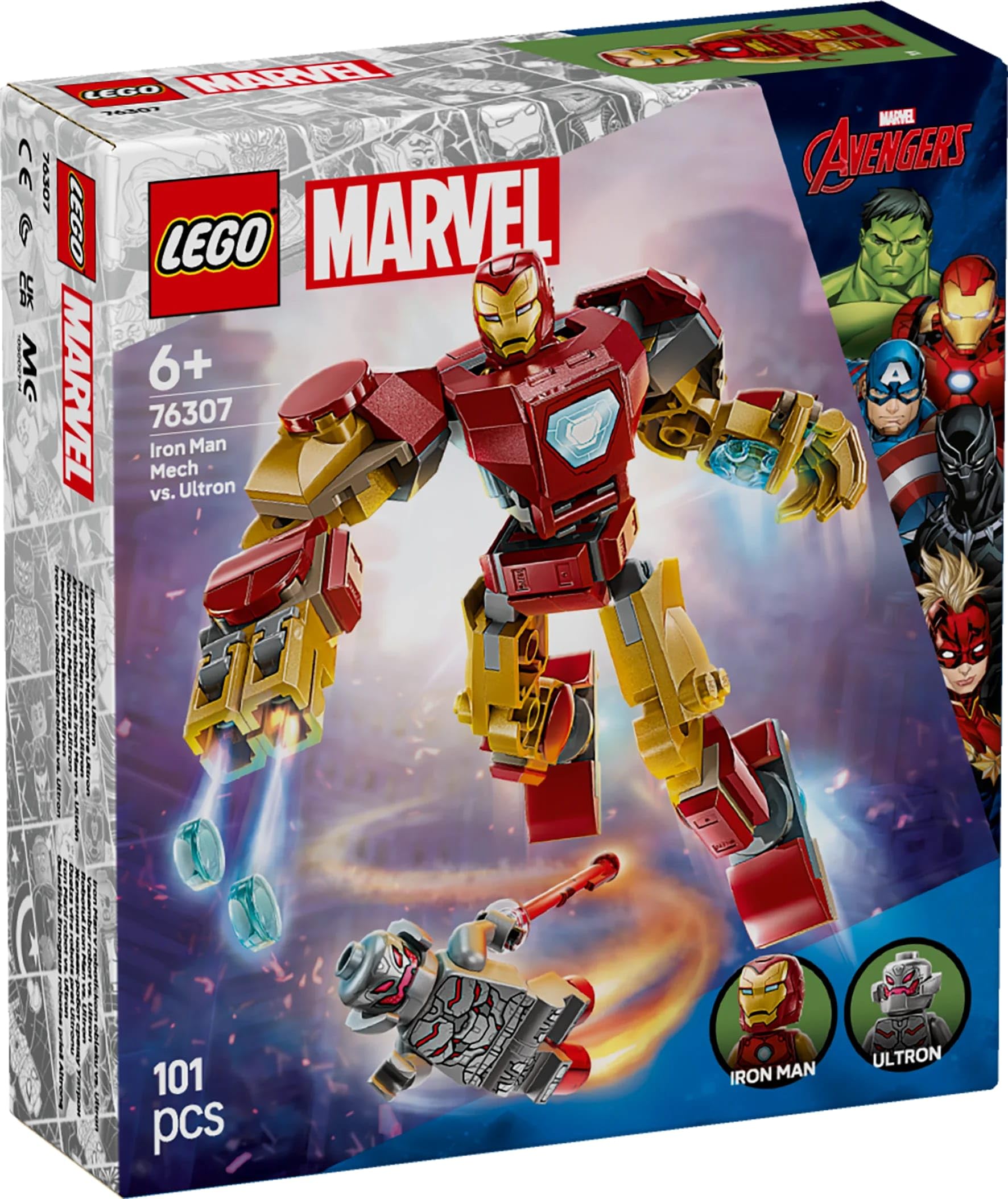 LEGO Marvel Iron Man Mech vs. Ultron – Superhelden-Spielset zum Zusammenbauen für Kinder ab 6 Jahren 9