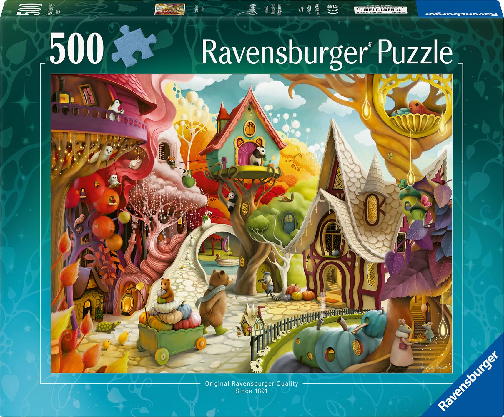 Ravensburger Home Sweet Home Puzzle - 500 Pieces | Artwork by Demelsa Haughton | FSC Certified 2