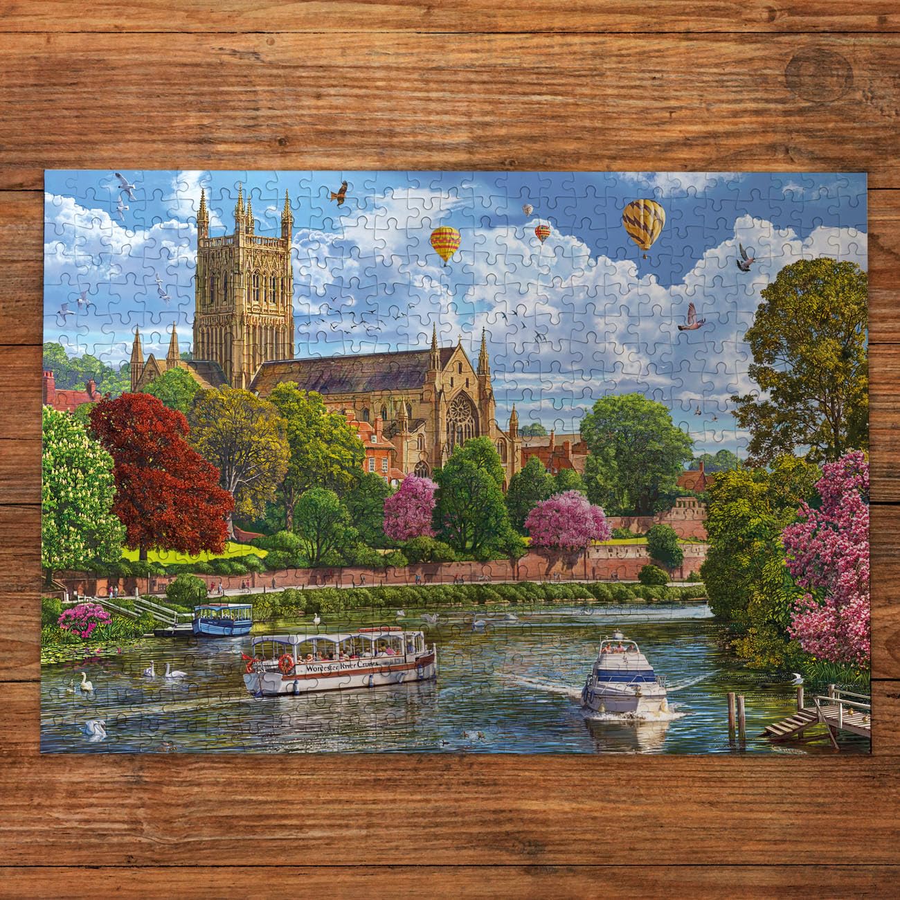 Gibsons Worcester from the River Jigsaw Puzzle - 500 Pieces | 48 x 34 cm 2