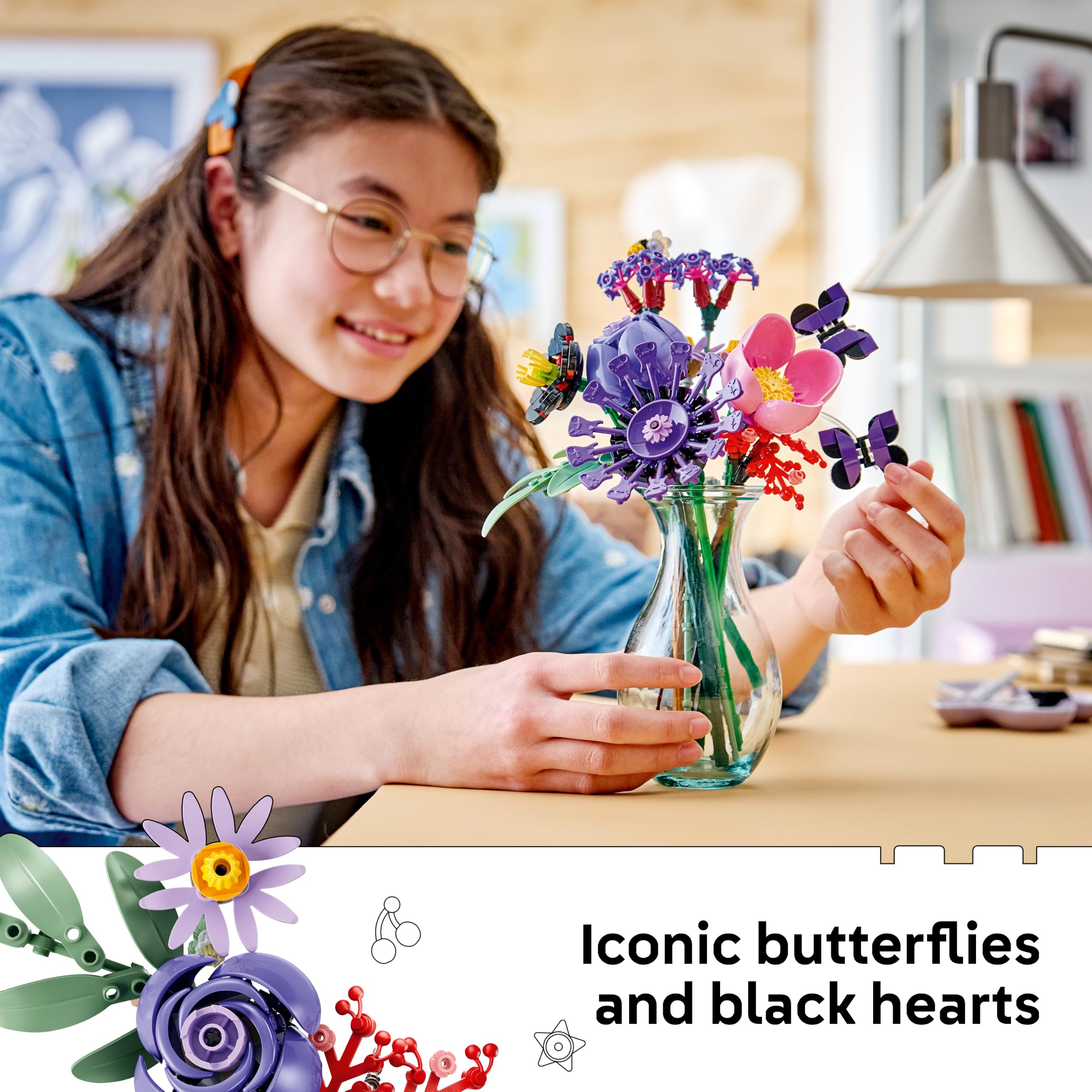 LEGO Botanicals Olivia Rodrigo's Flower Bouquet Building Set | 11 Flowers | Ages 9+ 5