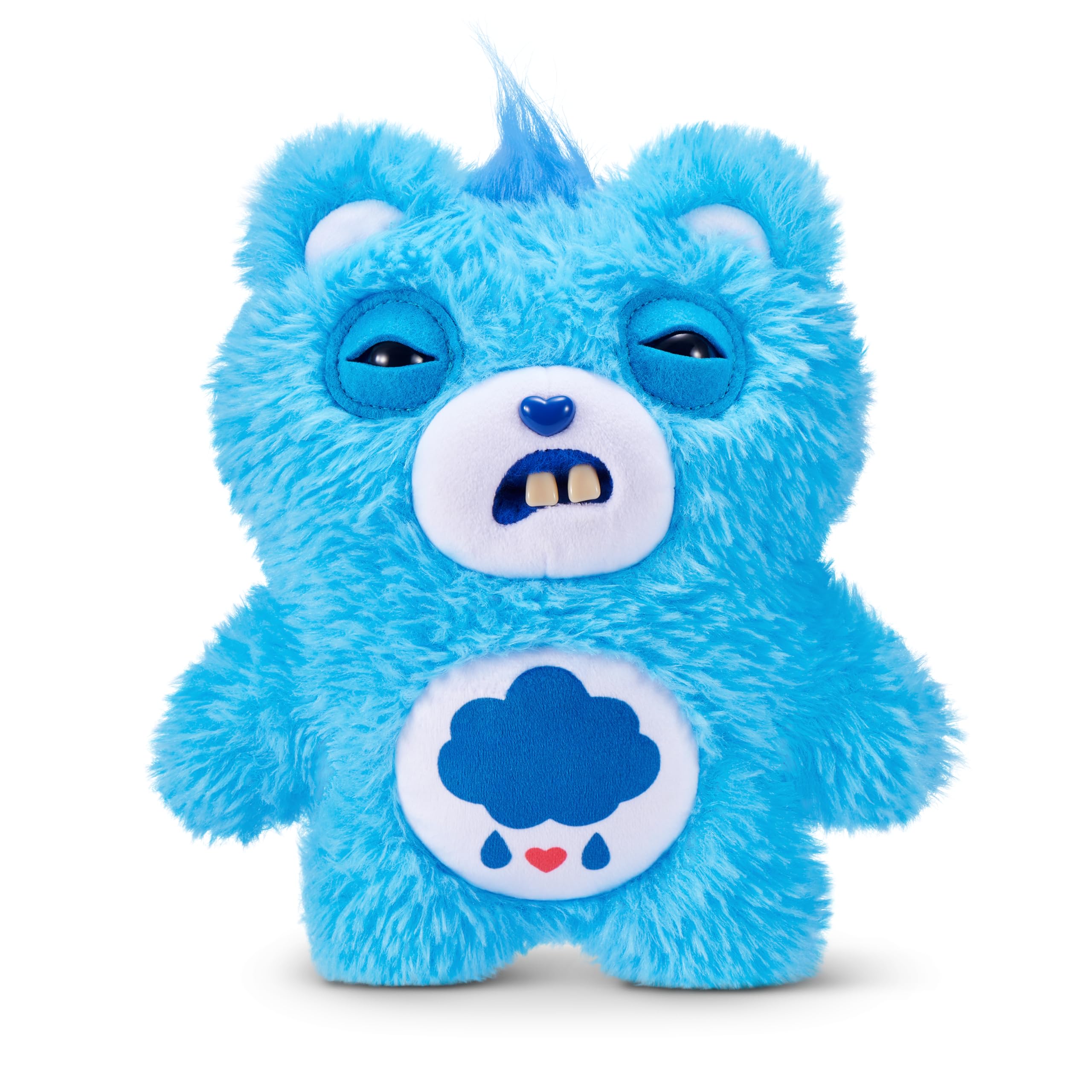 Fuggler Care Bears 9-Inch Plush Toy - Grumpy Bear | Human-Like Teeth | Ages 4+ 1