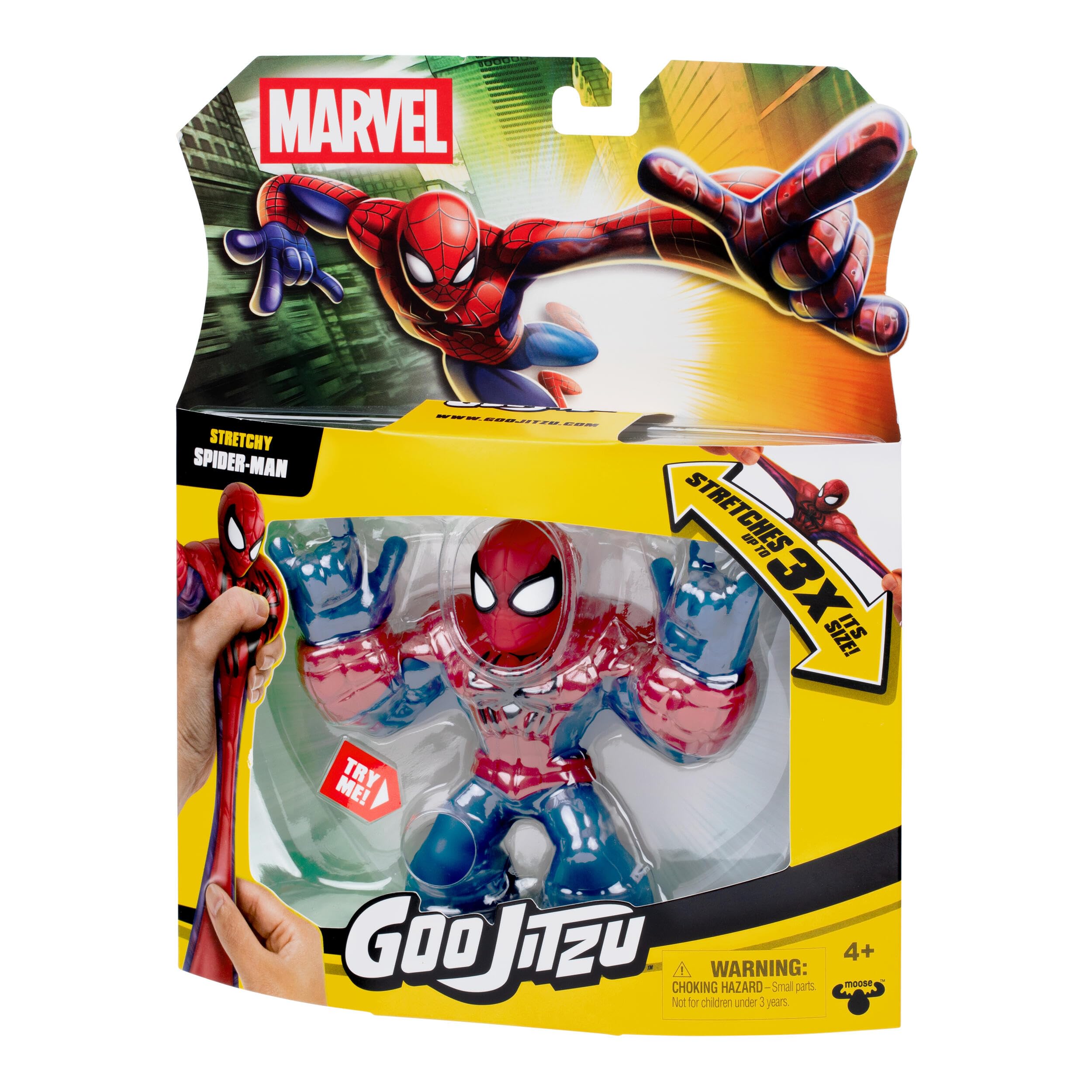 Heroes of Goo Jit Zu MARVEL Avengers Spider-Man Stretchy Action Figure - Multicolor, 4+ Years 3