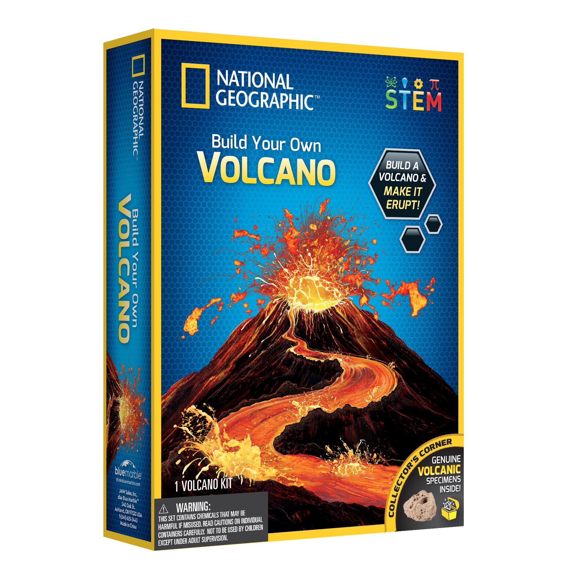 National Geographic Bausatz „Bauen Sie Ihren eigenen Vulkan“ – Wissenschaftliches Experimentierset „Ausbrechender Vulkan“ für Kinder ab 8 Jahren