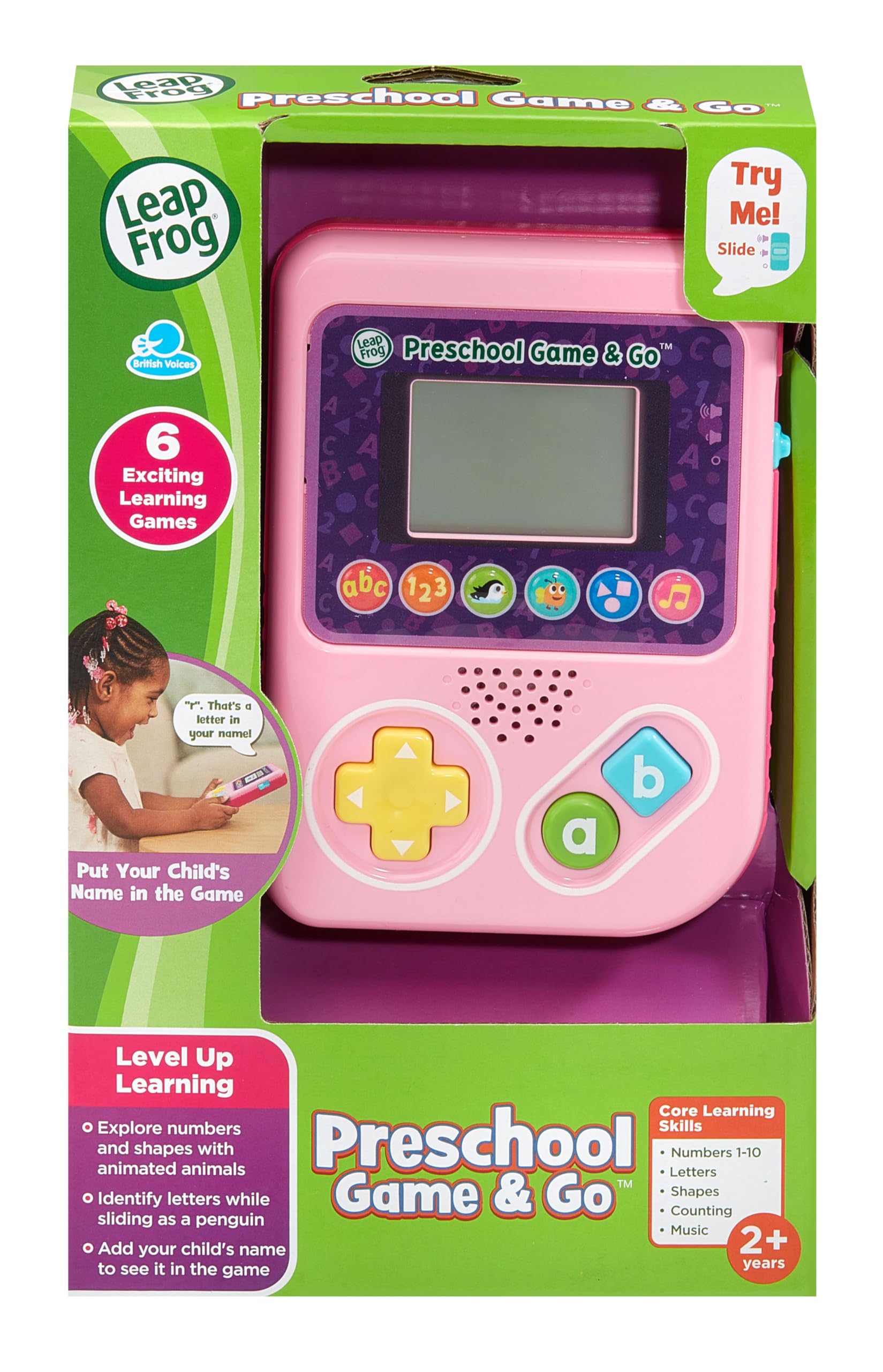 LeapFrog Preschool Game & Go Interactive Educational Game - Pink | Ages 2+