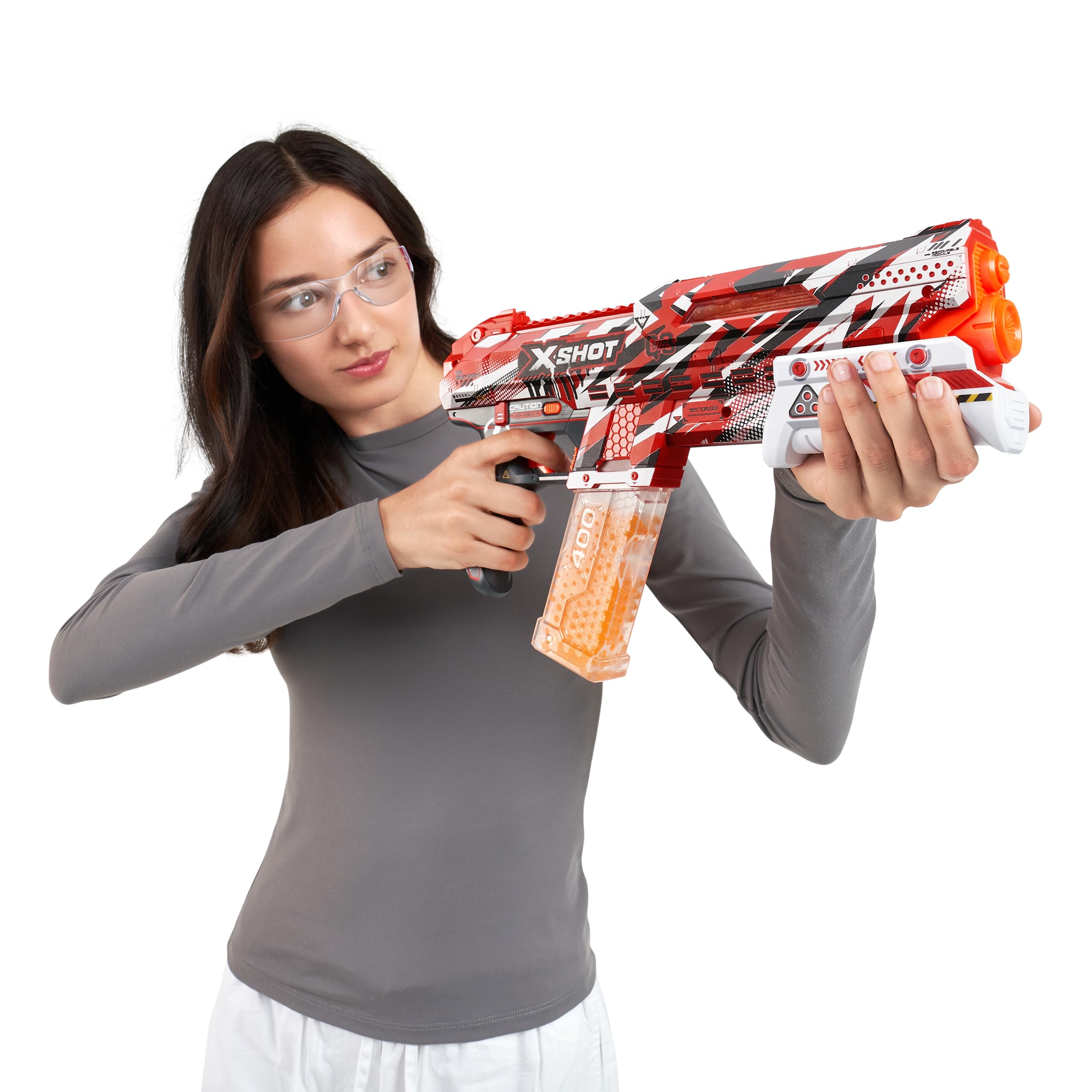 XSHOT Hyper Gel Clutch Manual Prime Blaster with 1,500 Hyper Pellets 6