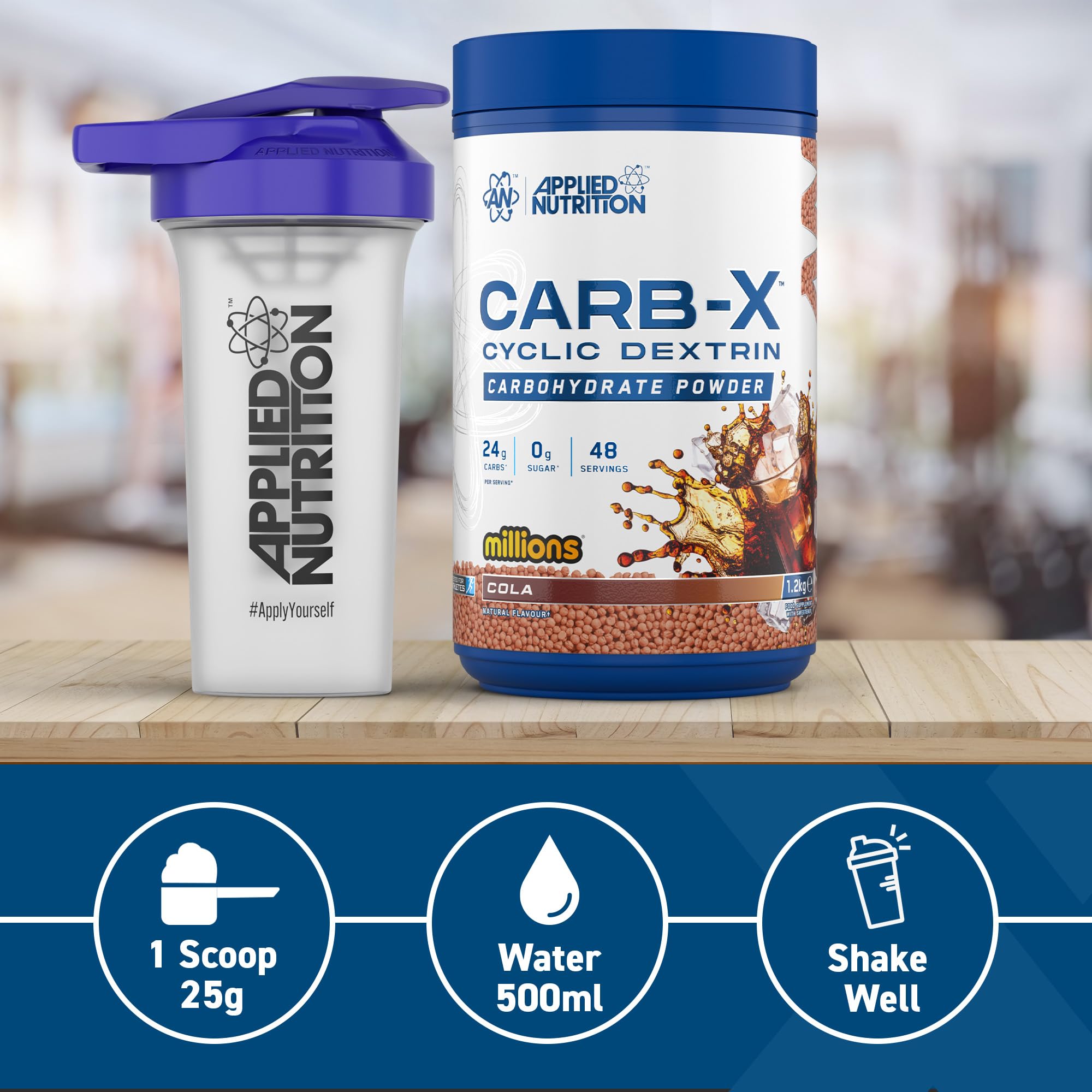 Applied Nutrition Carb X Highly Branched Cyclic Dextrin Carbohydrates Powder | 1200g Tub | Vegan, Gluten-Free 4