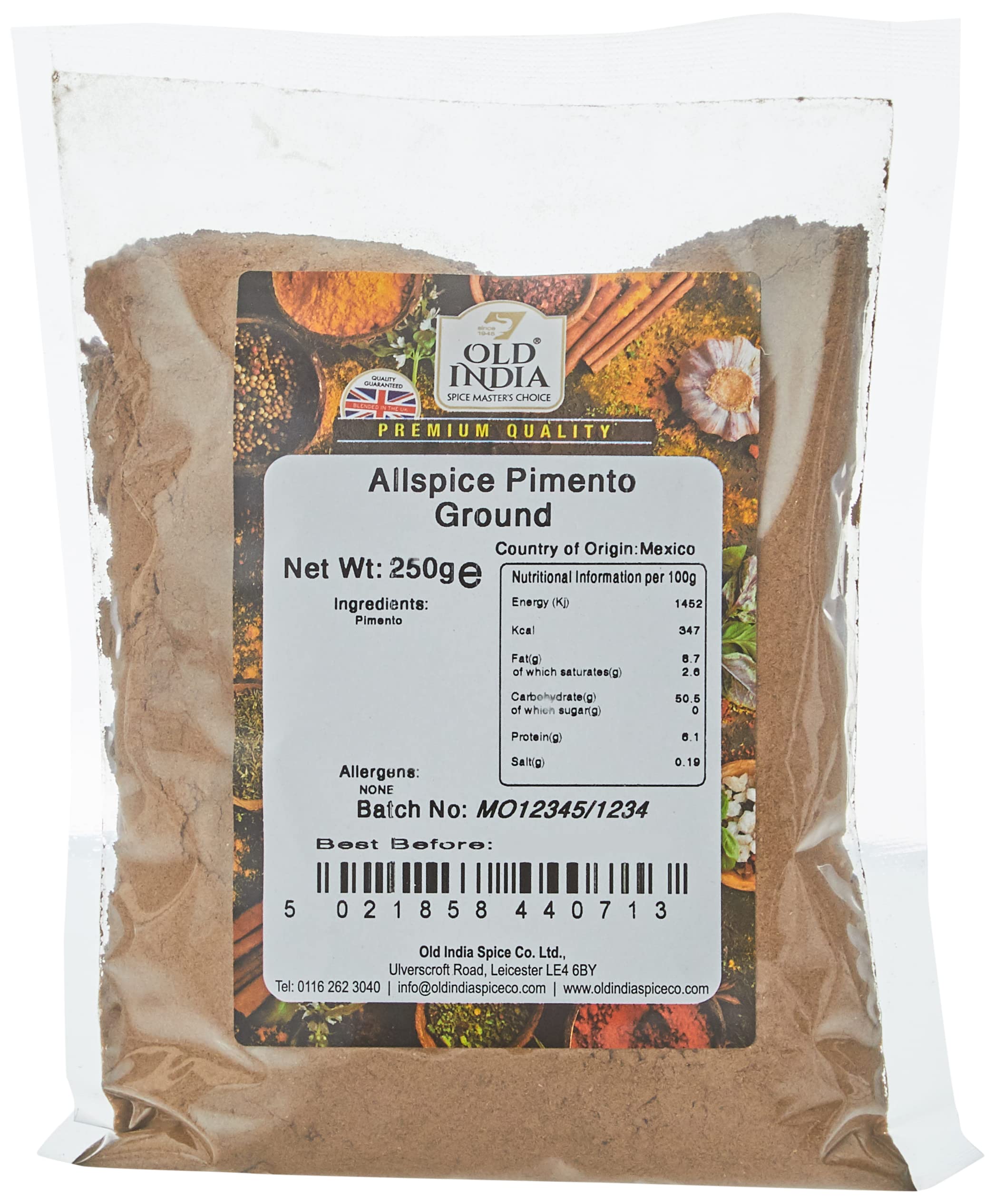 Old India Allspice Pimento Ground Powdered Seasoning | 250g Natural & GMO Free 1