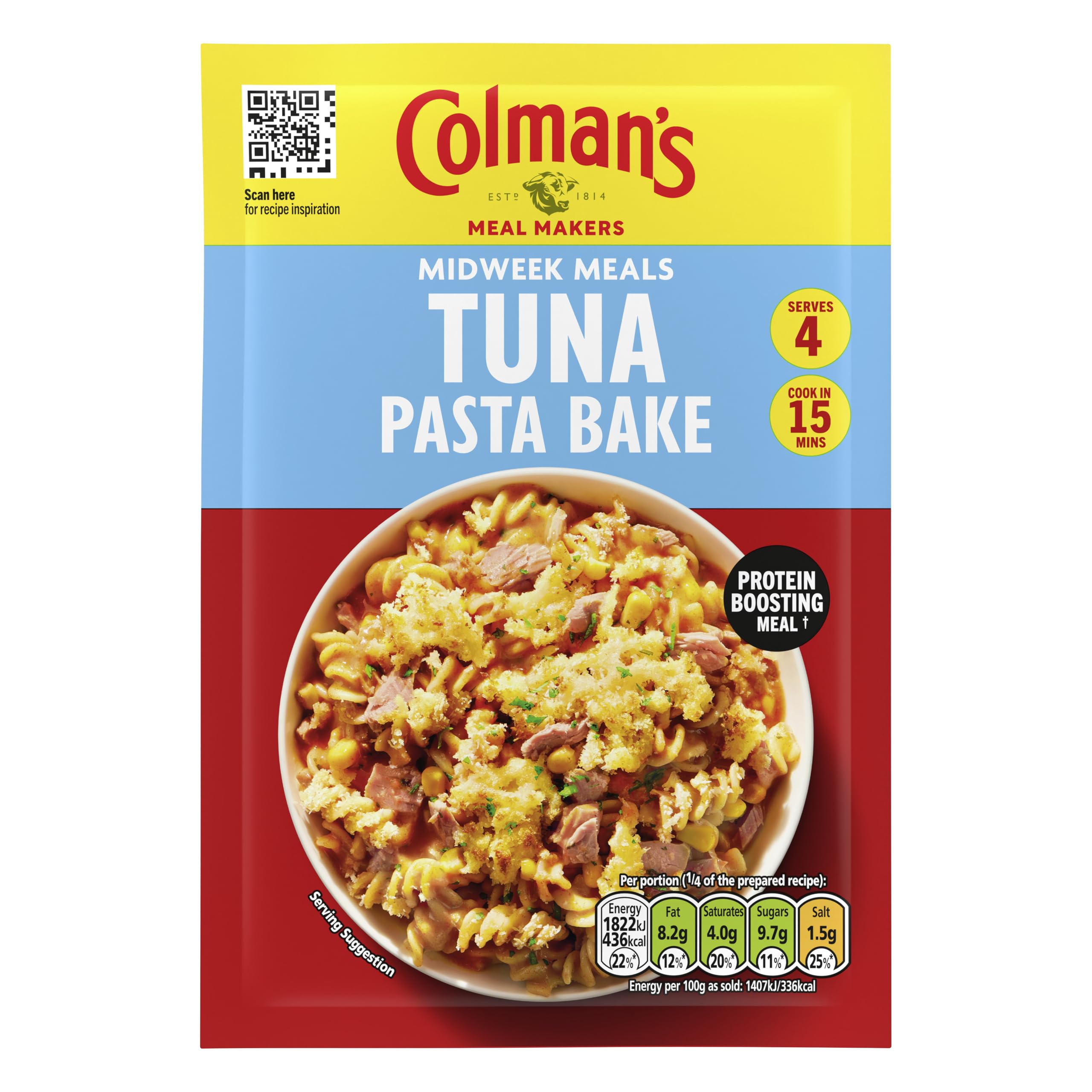 Colman's Midweek Meals Tuna Pasta Bake Meal Maker Sauce Mix | 4 Servings | 44g 2
