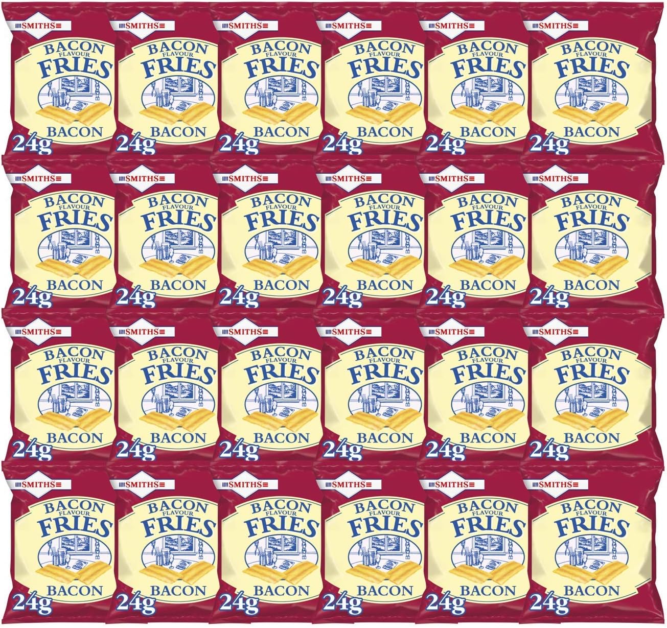 Smiths Savoury Snacks Bacon Fries Pub Favourites, 24g (Pack of 24) 8