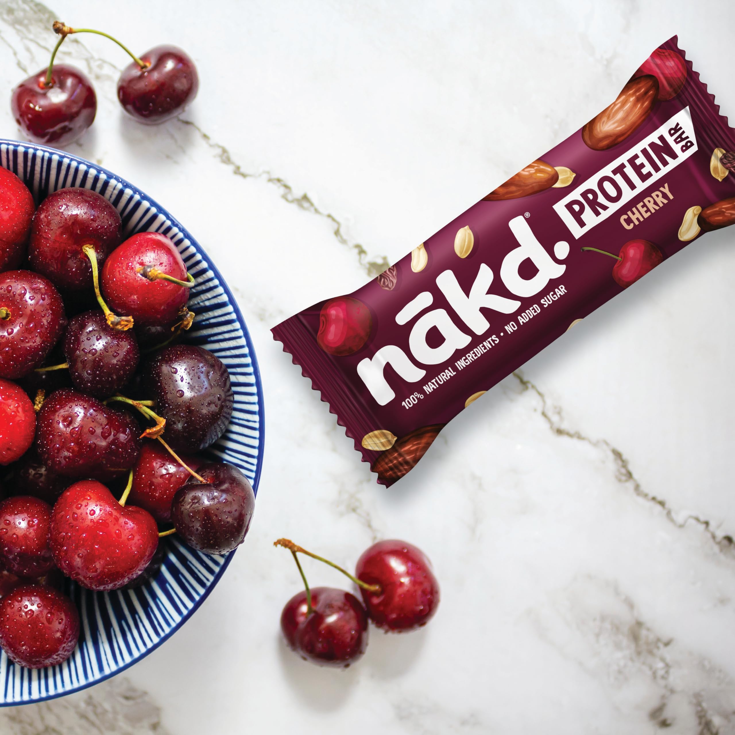 Nakd Protein Bars Cherry - 7g Plant-Based Protein | 100% Natural Ingredients | 16 Pack 3