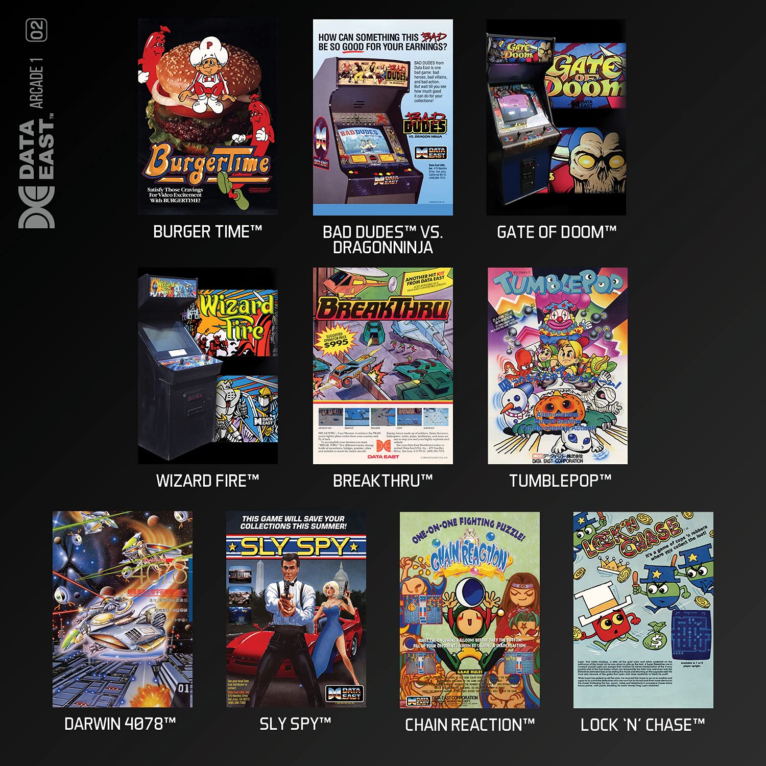 Data East Arcade Cartridge 1 [Evercade] 3