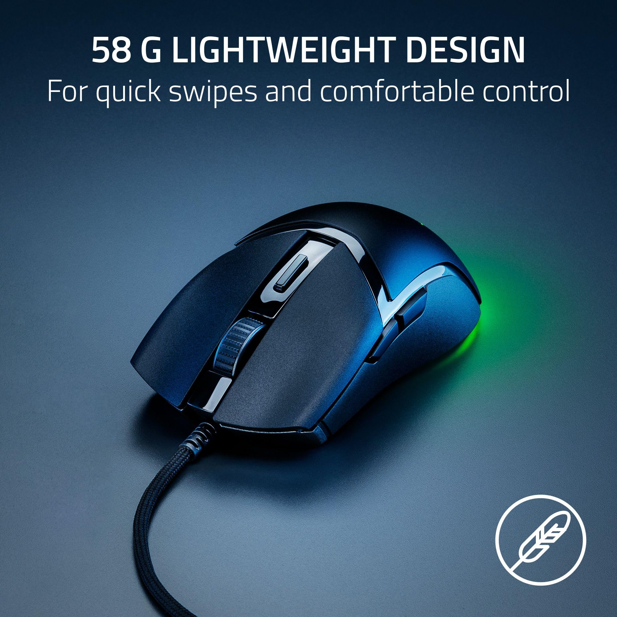 Razer Cobra Lightweight Wired Gaming Mouse - 8500 DPI Optical Sensor | Gen-3 Switches | Chroma RGB