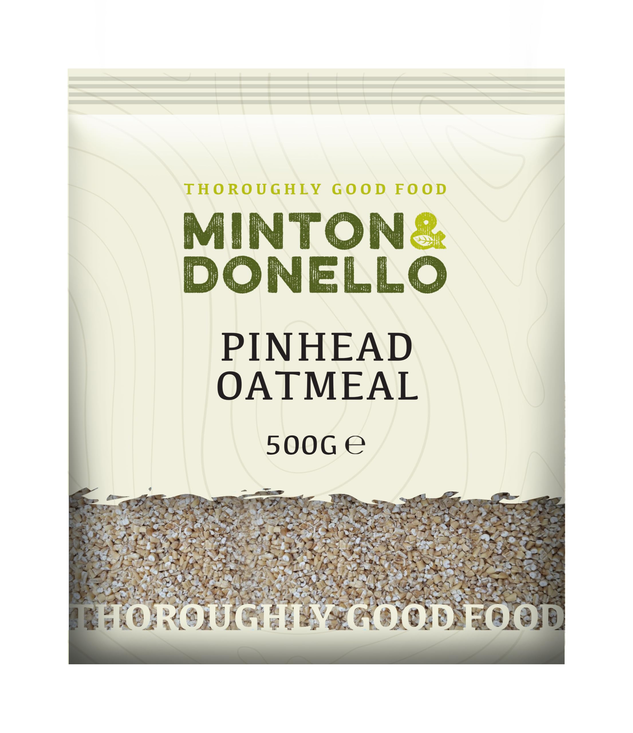 Minton & Donello – Pinhead Oatmeal, 500 g – Traditionelles grobes Haferflockenmehl für Porridge und zum Backen