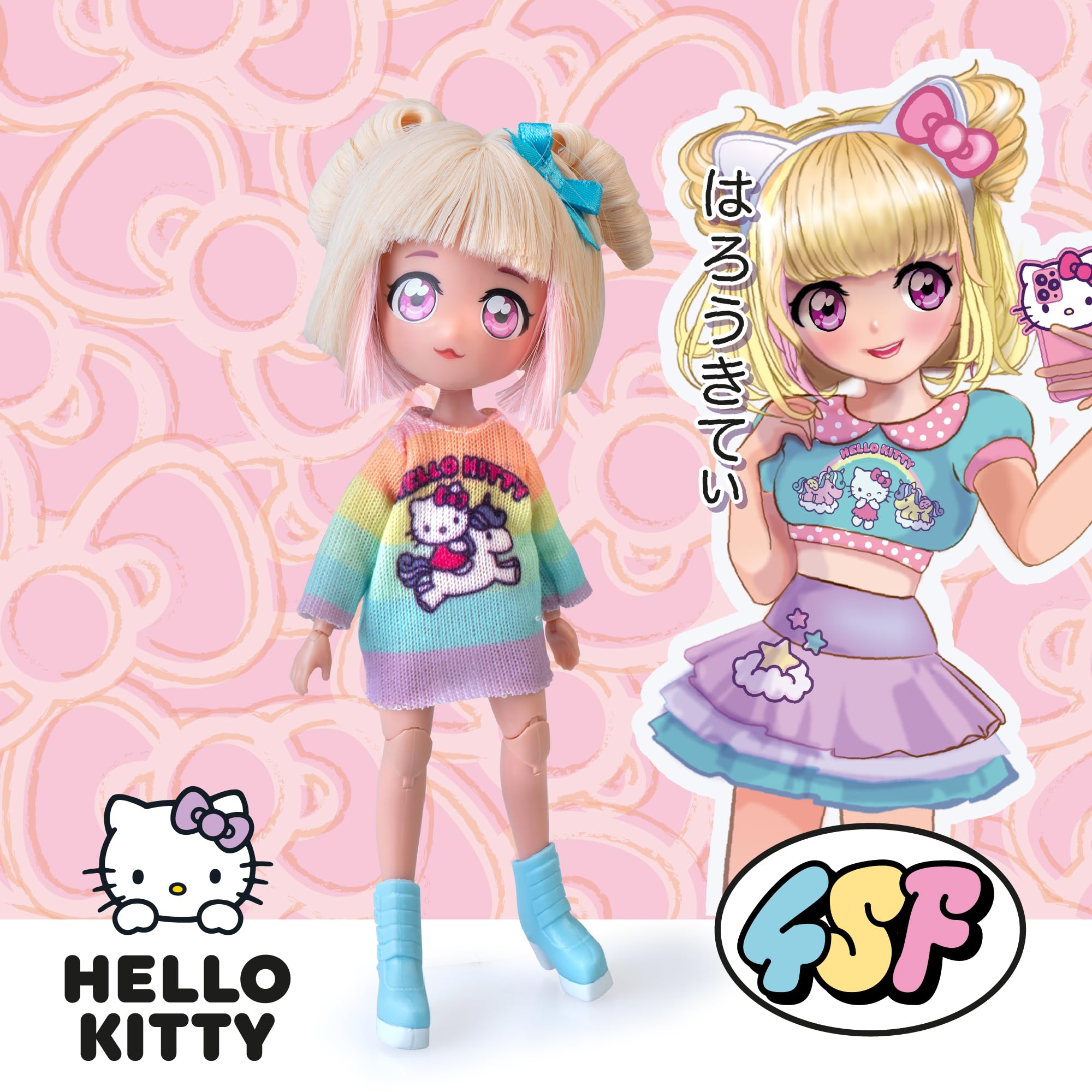 4SF Hello Kitty Manga Fashion - Candy Unicorn Japanese Fashion Doll 16