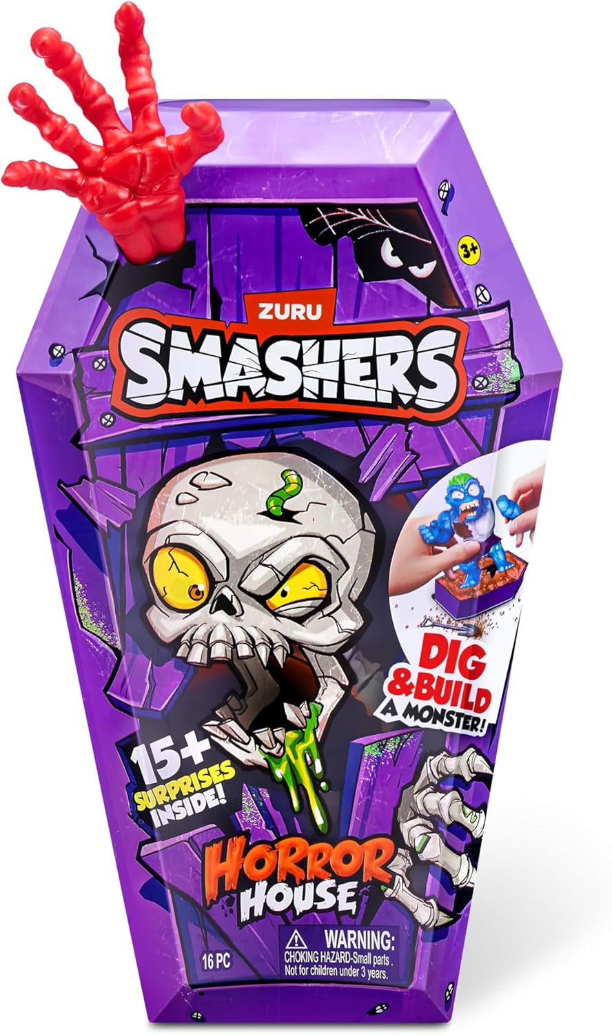 Smashers Horror House (Zombosaur) by ZURU - Interactive Dig and Dissect Playset for Kids 6
