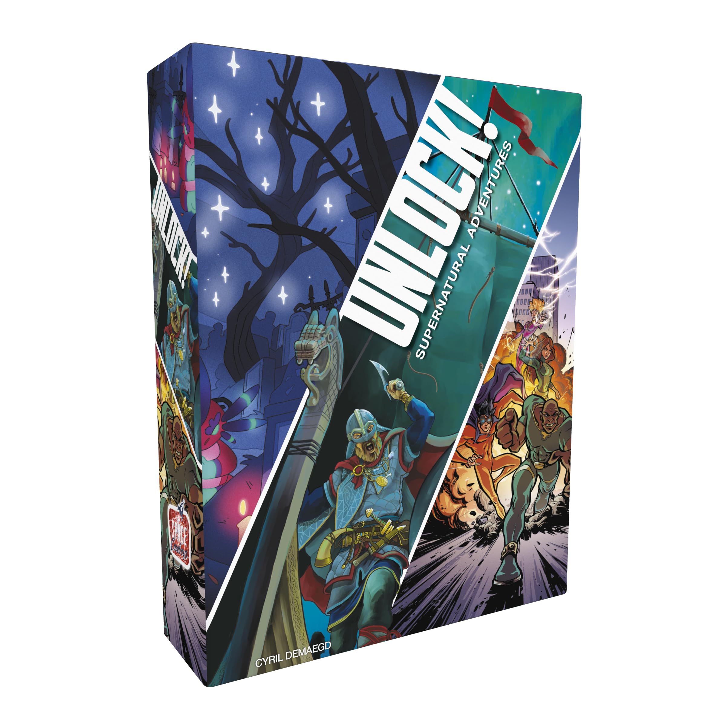 Space Cowboys Unlock! 12 Supernatural Adventures Cooperative Escape Room Card Game | 1-6 Players | Ages 10+