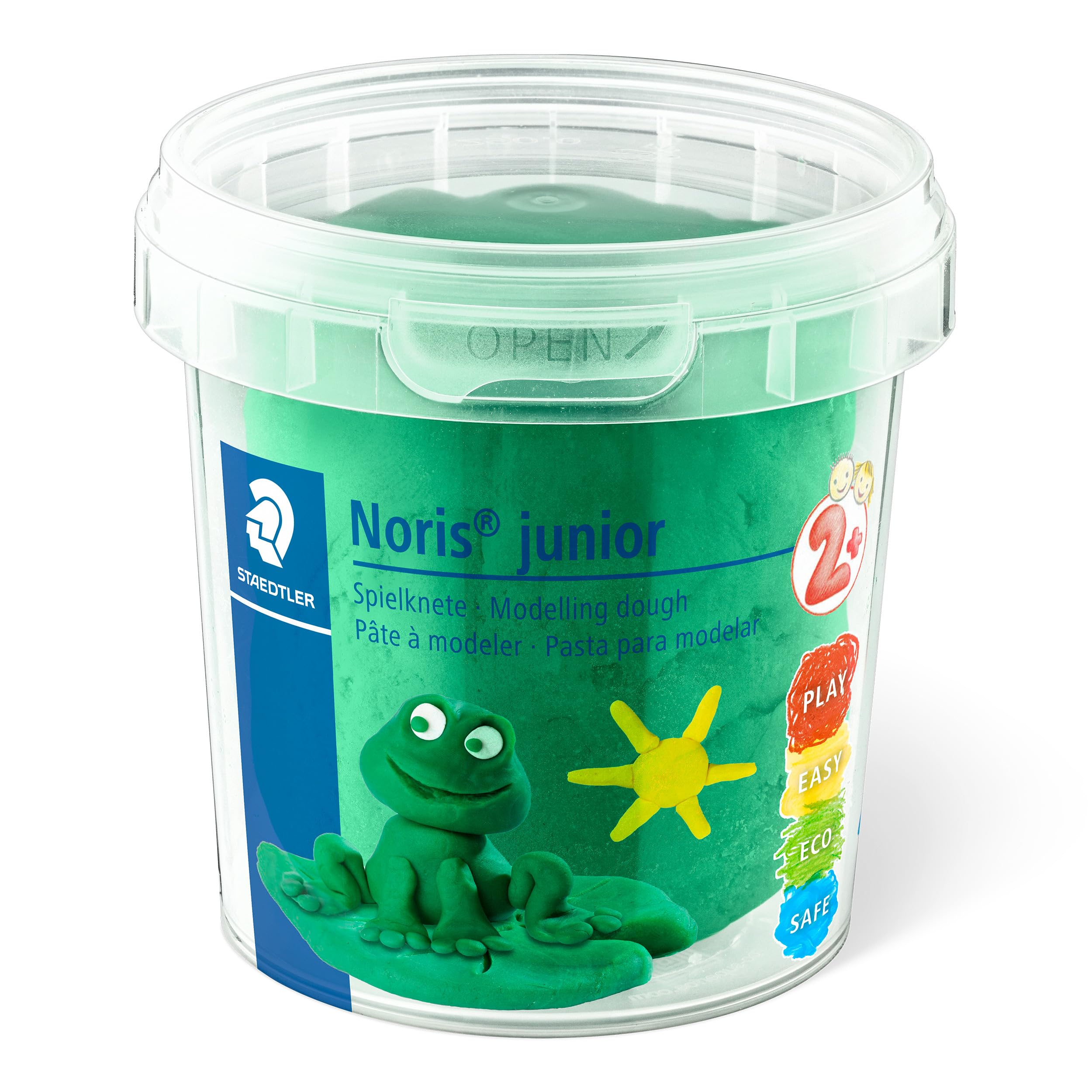 STAEDTLER Noris Junior Modelling Dough - 4 Assorted Colours Set | Non-Toxic Clay for Toddlers 3