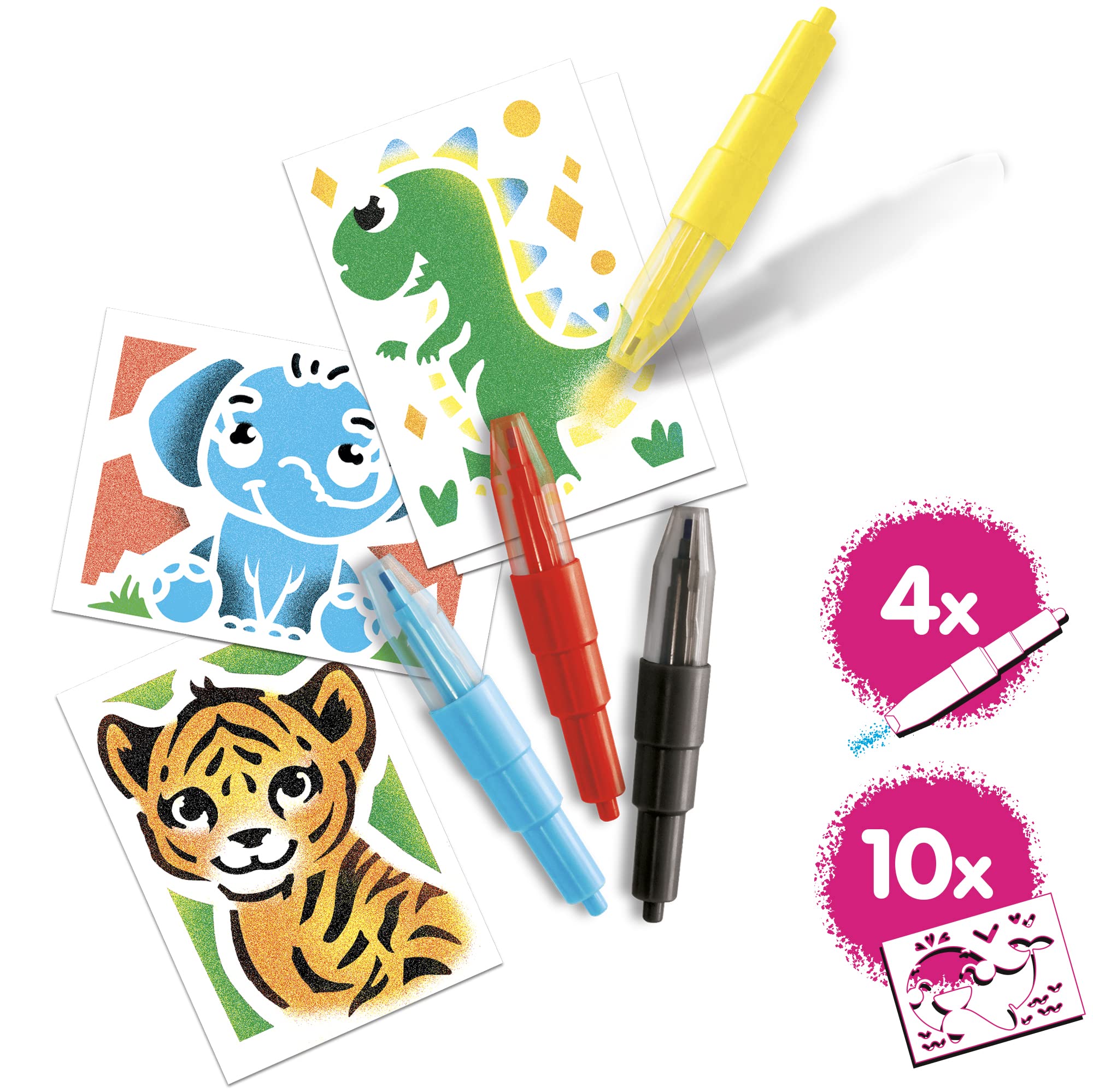 John Adams BLOPENS Animal Mini Kit - Airbrush Art for Kids 4+ 8