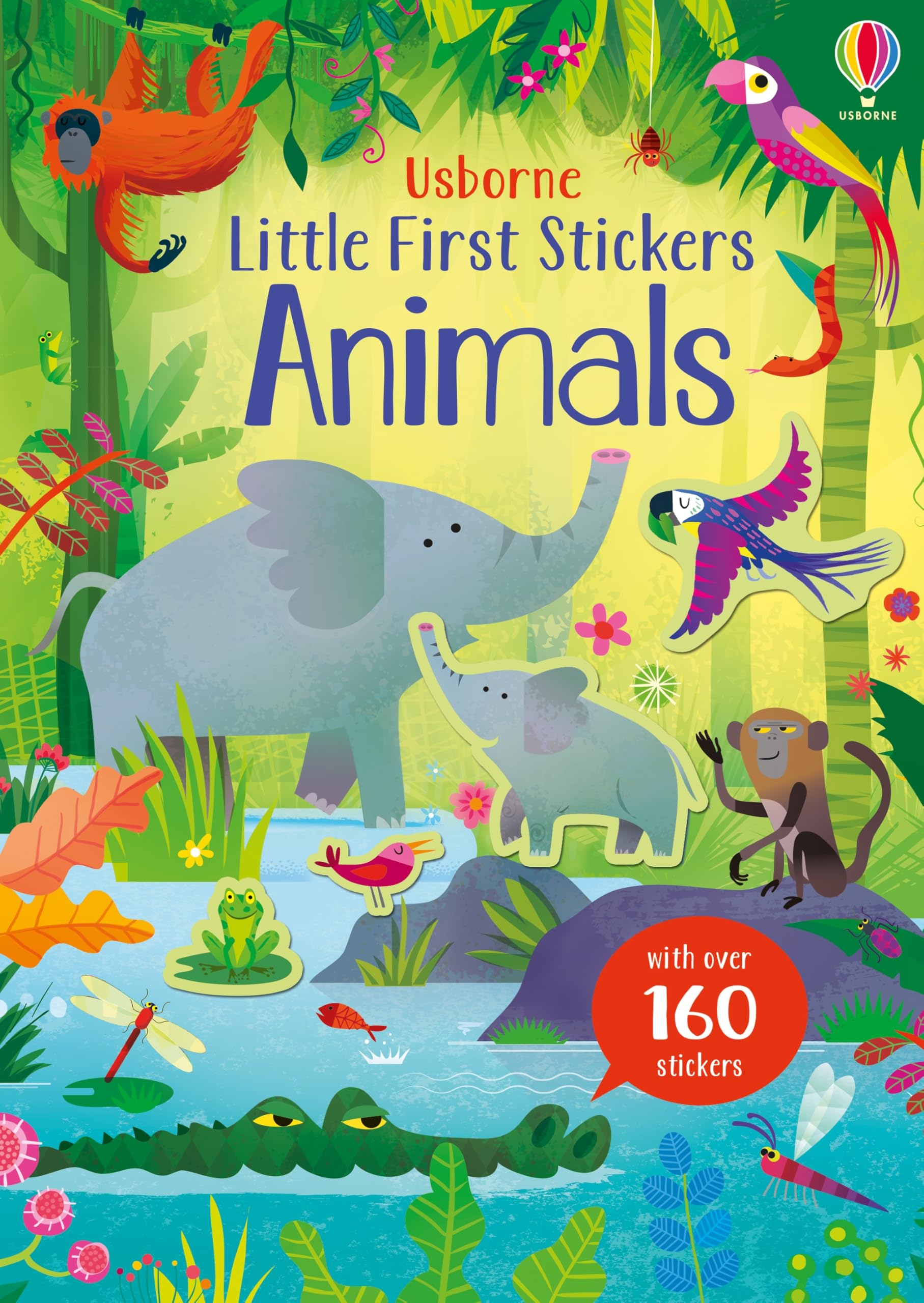 Usborne Little First Stickers Animals: 1 - Over 160 Stickers | Ages 2-3 | 24 Pages
