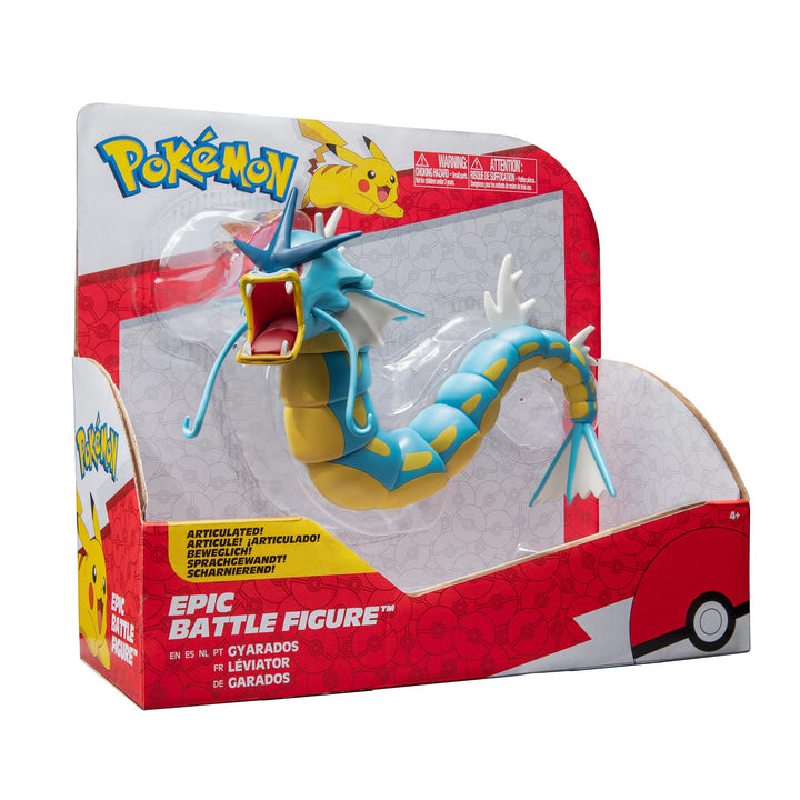 Pokémon Gyarados Epic Battle Figure - 12-Inch Articulated Action Figure with Display Stand
