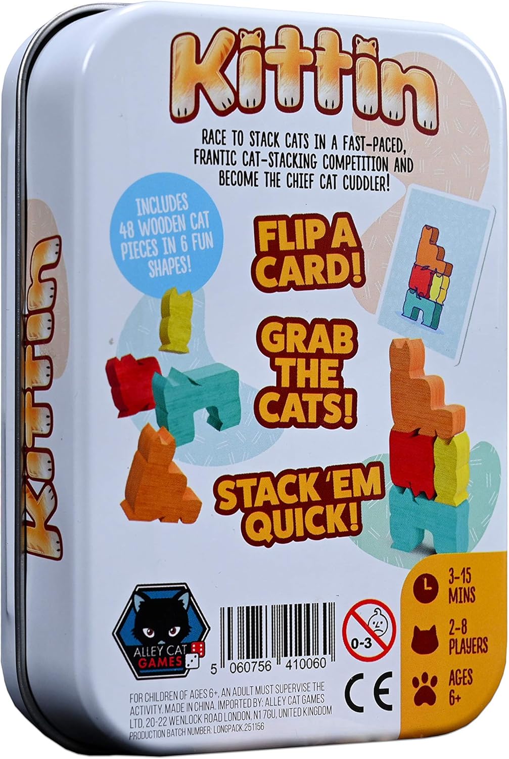 Alley Cat Games KITTIN Stacking Dexterity Game 6
