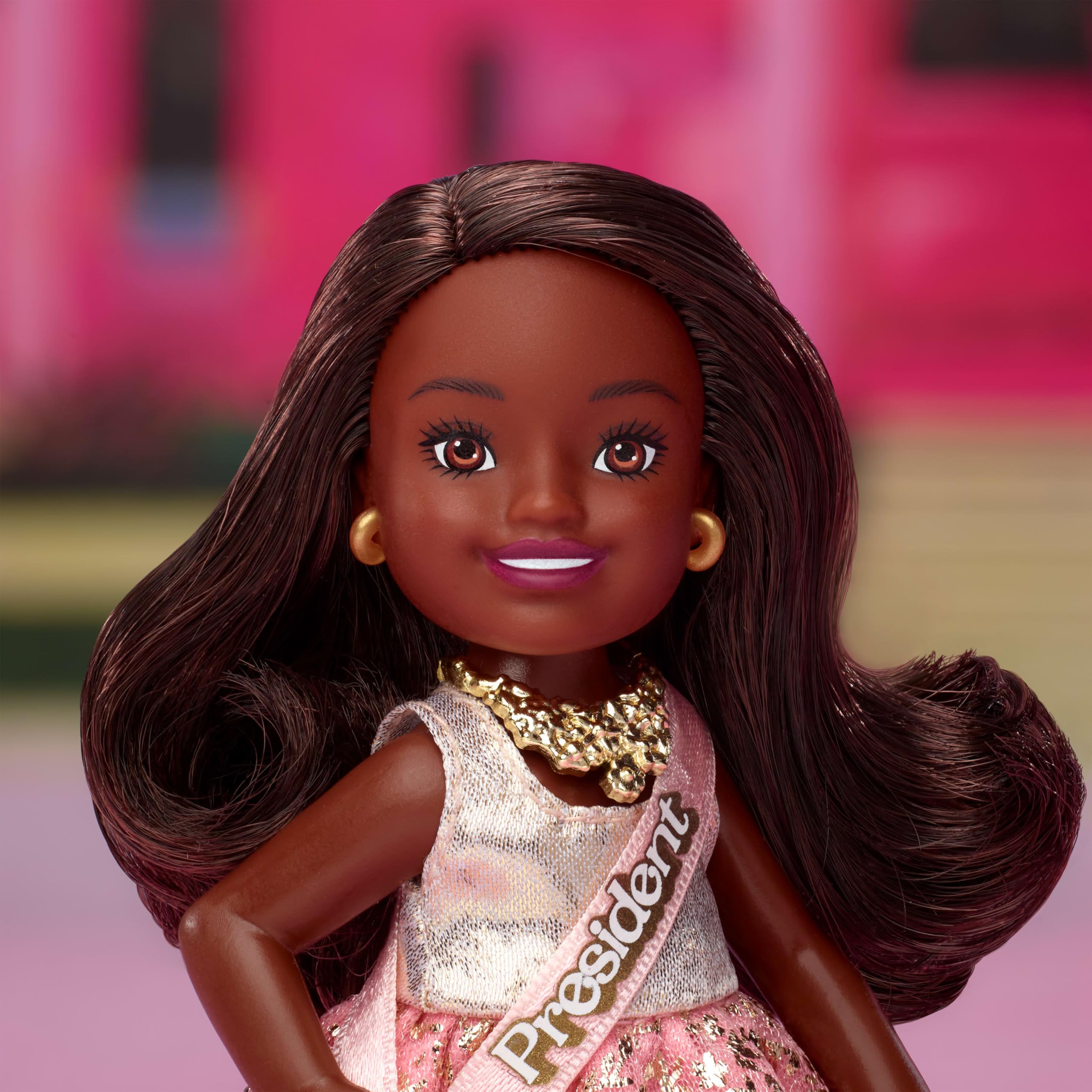 Barbie Signature Barbie The Movie Chelsea Collectible 4-Pack Dolls | Includes Barbie, Ken, President Barbie, Gloria 3