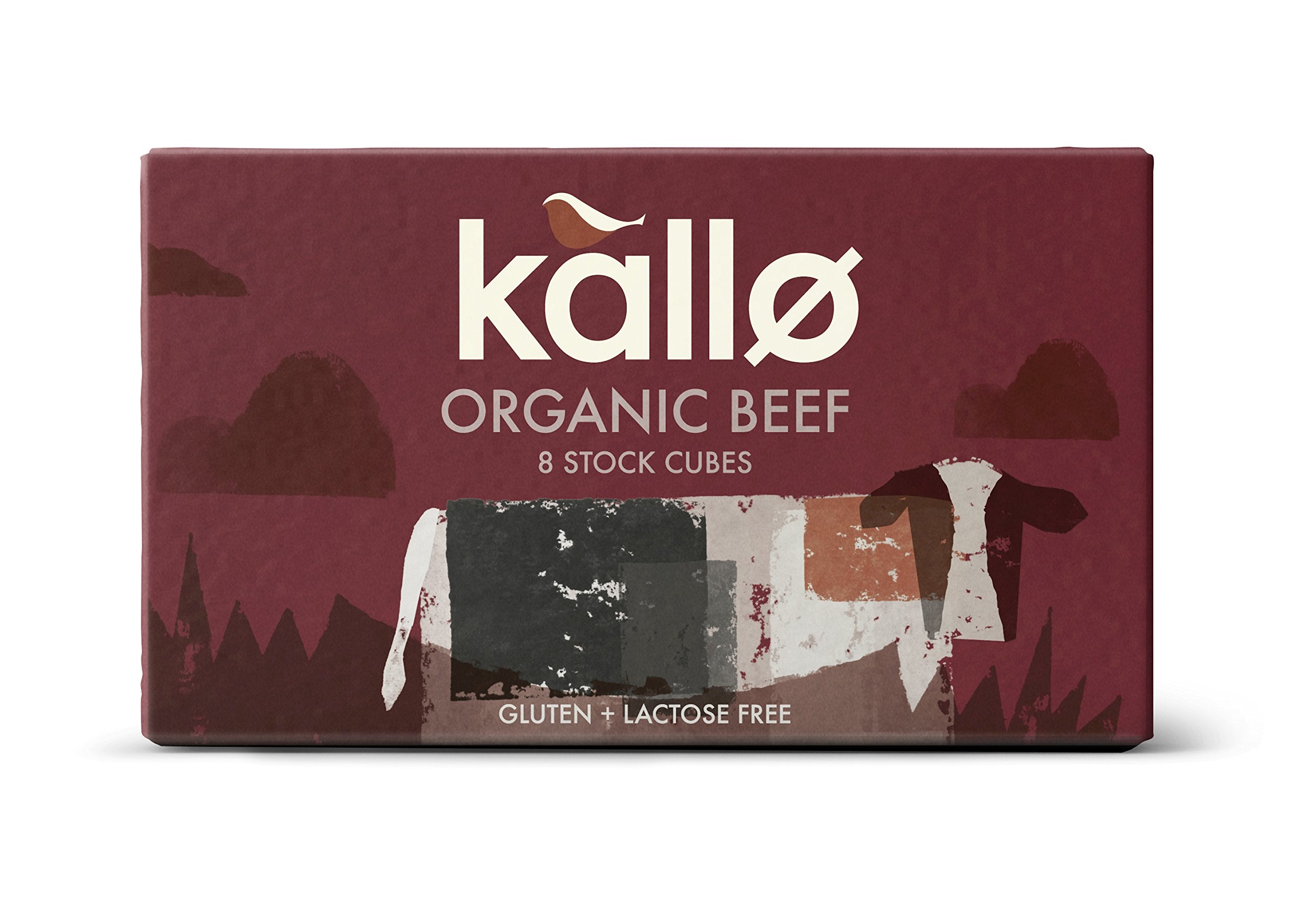 Kallo Organic Beef Stock Cubes - 8 Count, 88g | Gluten & Lactose Free 1