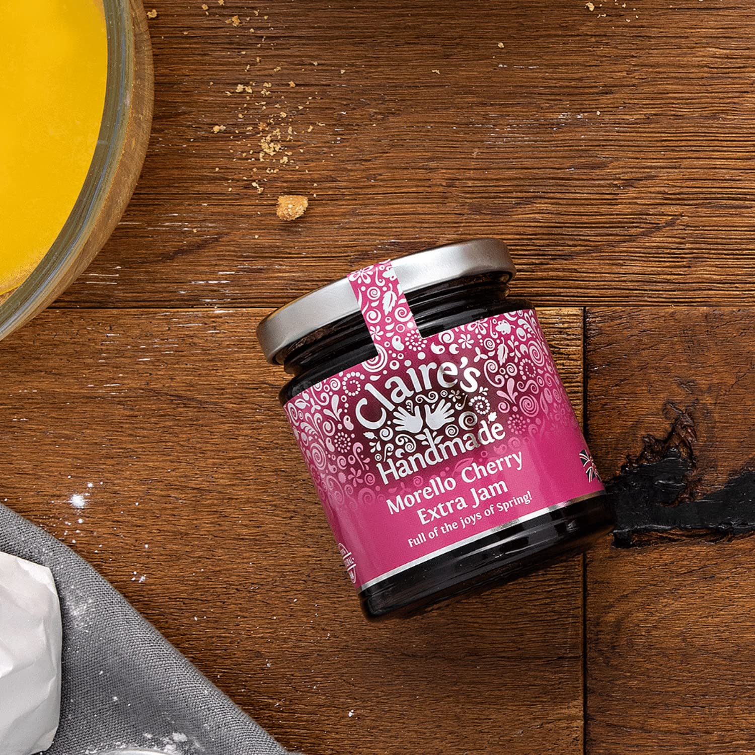 Claire's Handmade Morello Cherry Extra Jam - Award Winning | 45g Fruit per 100g | 227g Jar 3