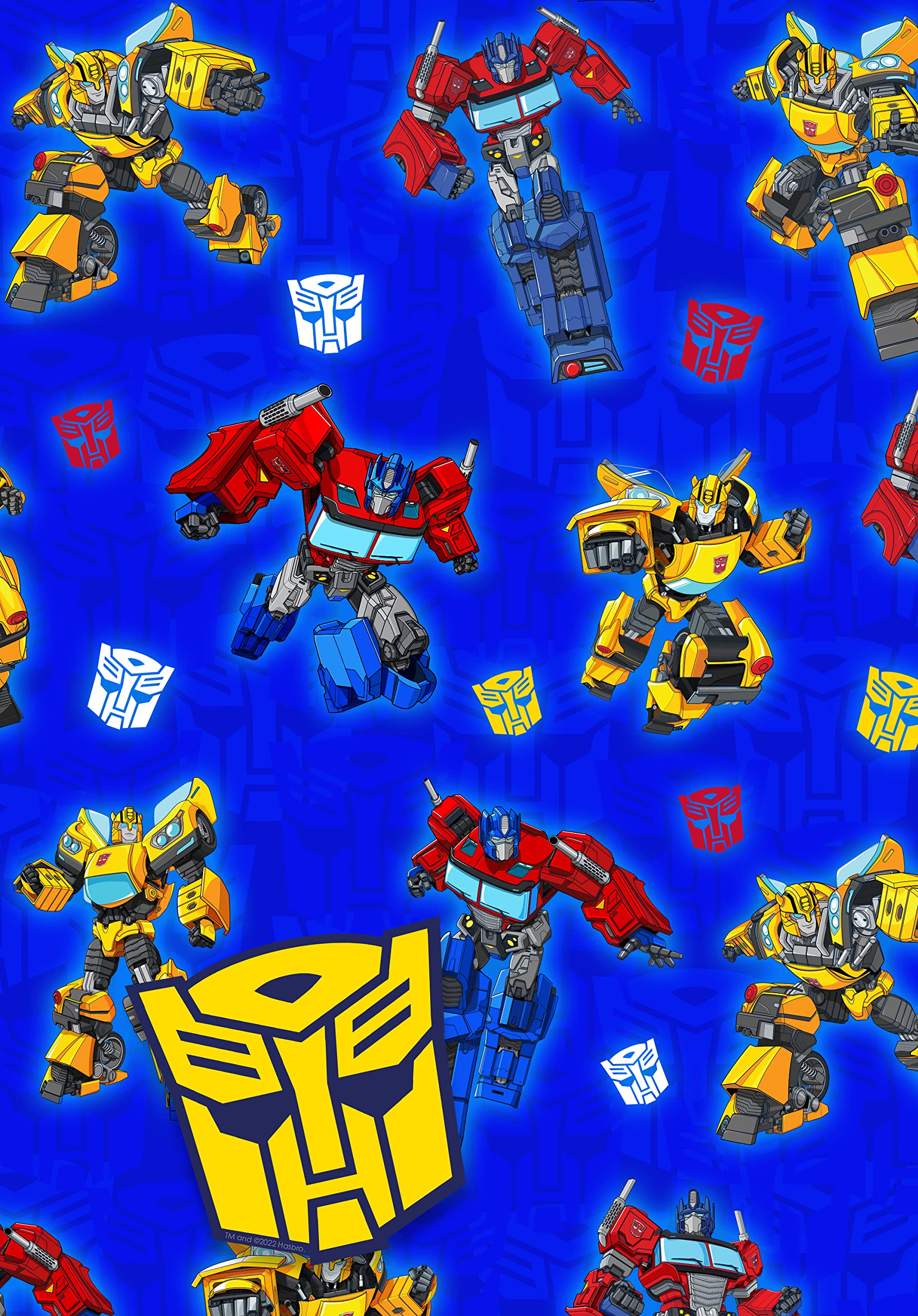 Danilo Promotions LTD Transformers Gift Wrapping Paper - 2 Sheets | 70cm x 50cm Each | Multi Color