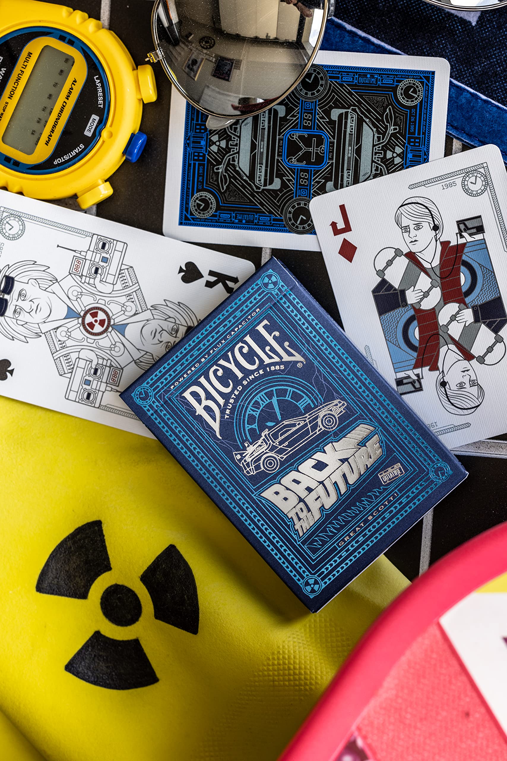 Bicycle Back to The Future Playing Cards - Air Cushion Finish, Custom Figures | Unisex Adult 2