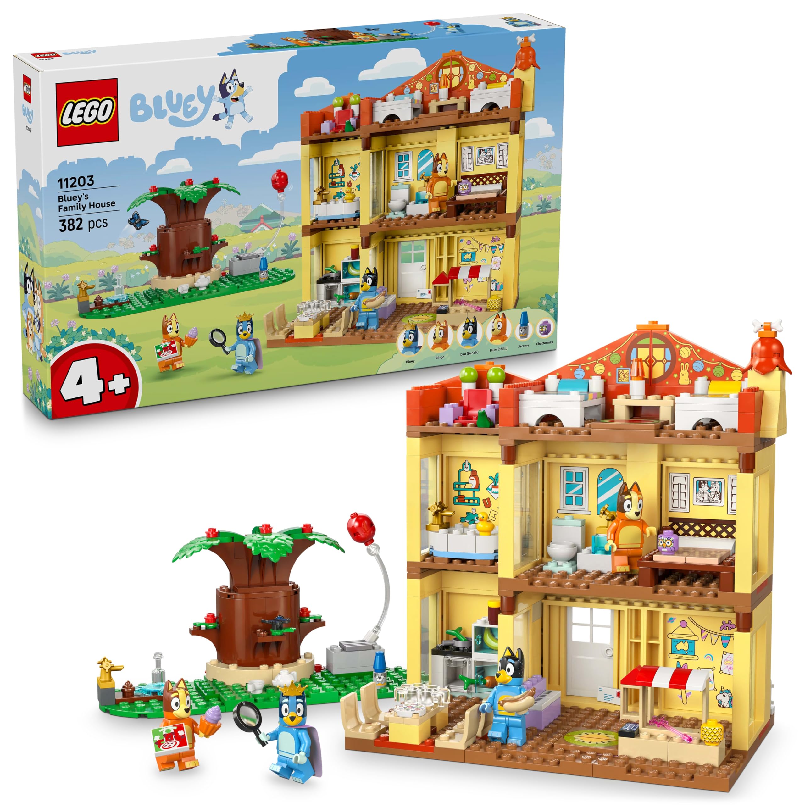 LEGO Bluey: Bluey's Family House Toy - 382-Piece Building Set for Ages 4+ 1