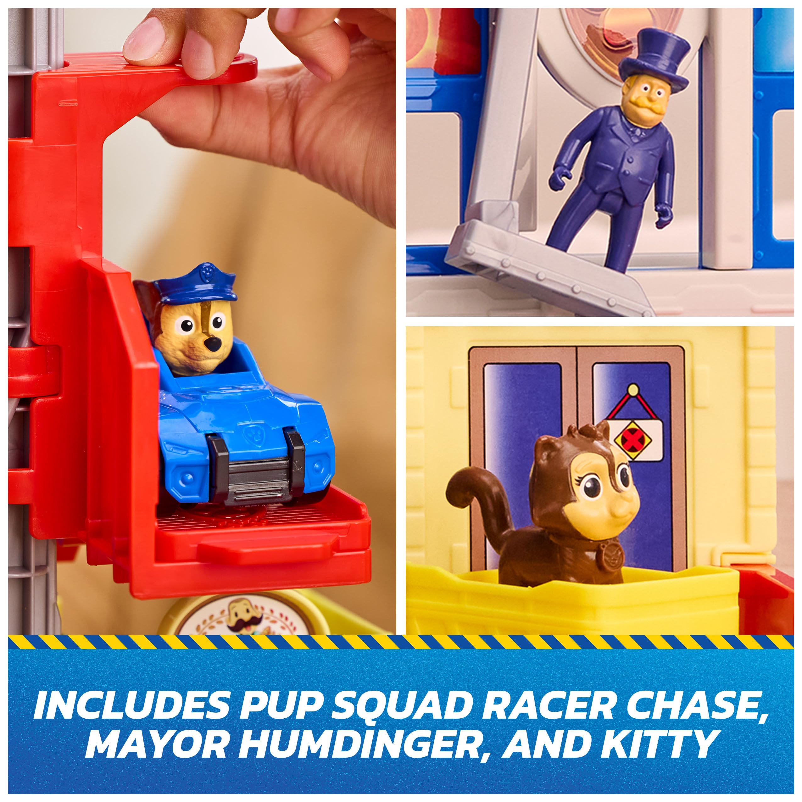 Paw Patrol Pup Squad Search & Rescue HQ Playset with Chase Pup Squad Racer | 30.4 cm Tall 3