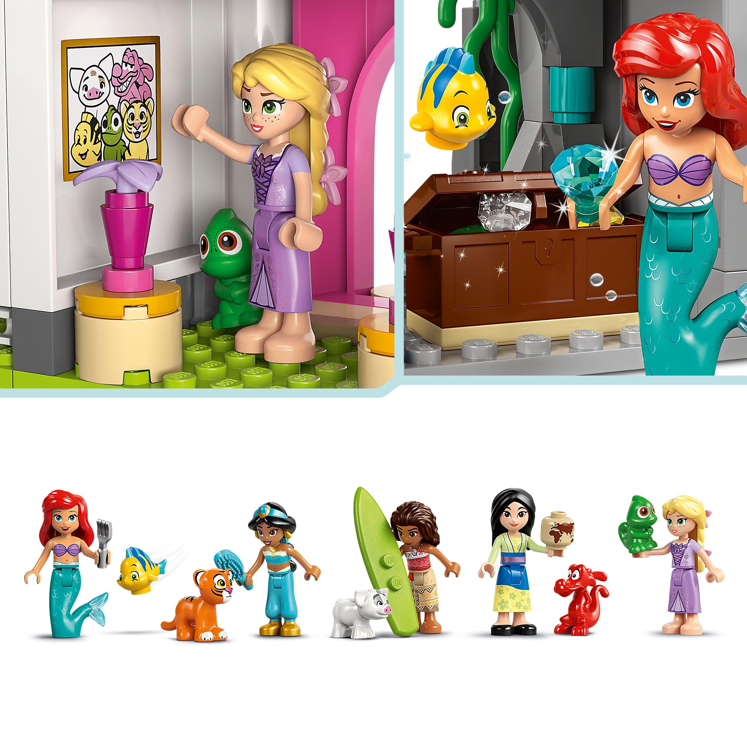 LEGO Disney Princess Castle & Royal Pets Building Set | 5 Minidolls | Ages 6+ | Model 43267 4